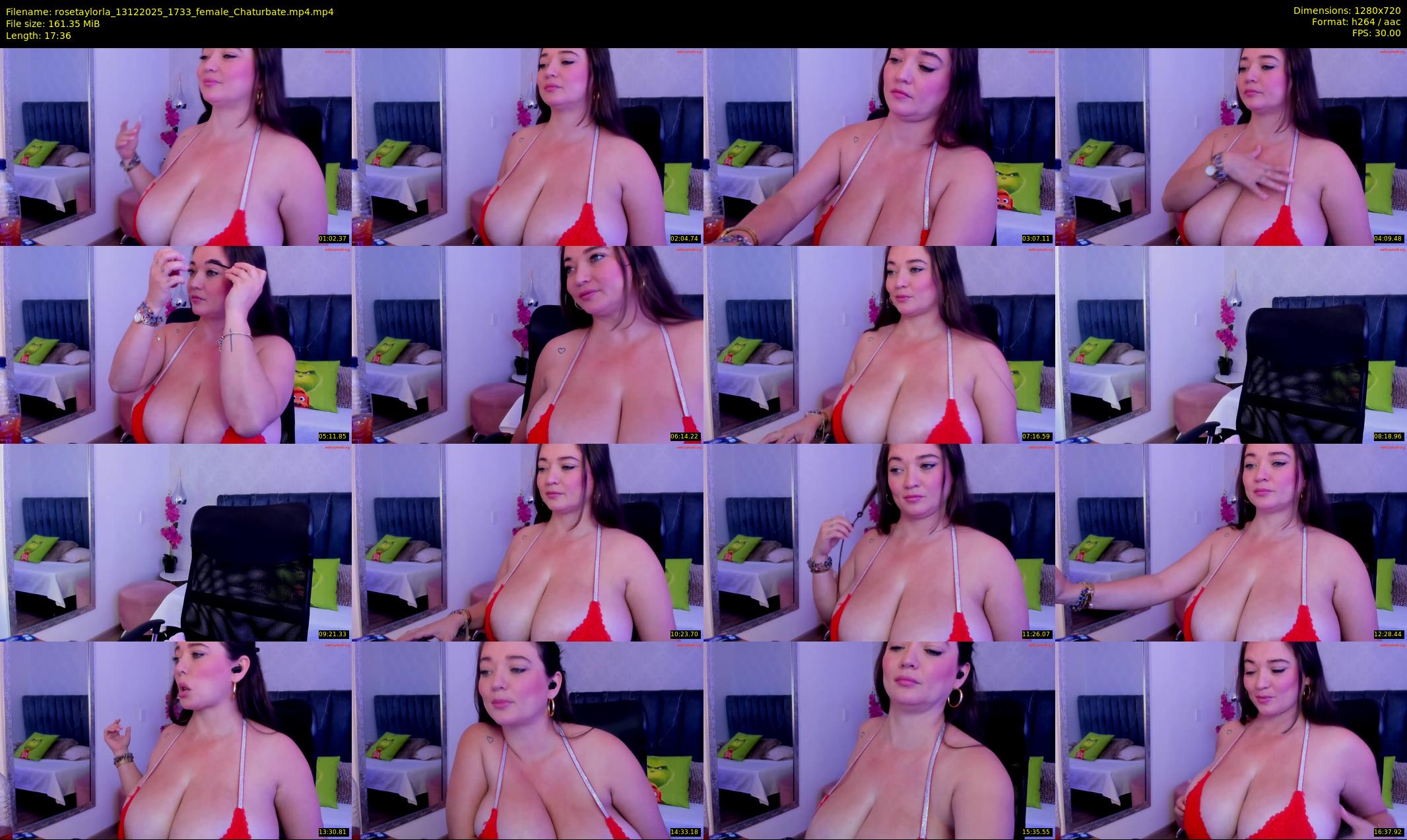rosetaylorla — 18 minute Chaturbate female cam show recording, 720p, Dec 13, 2025