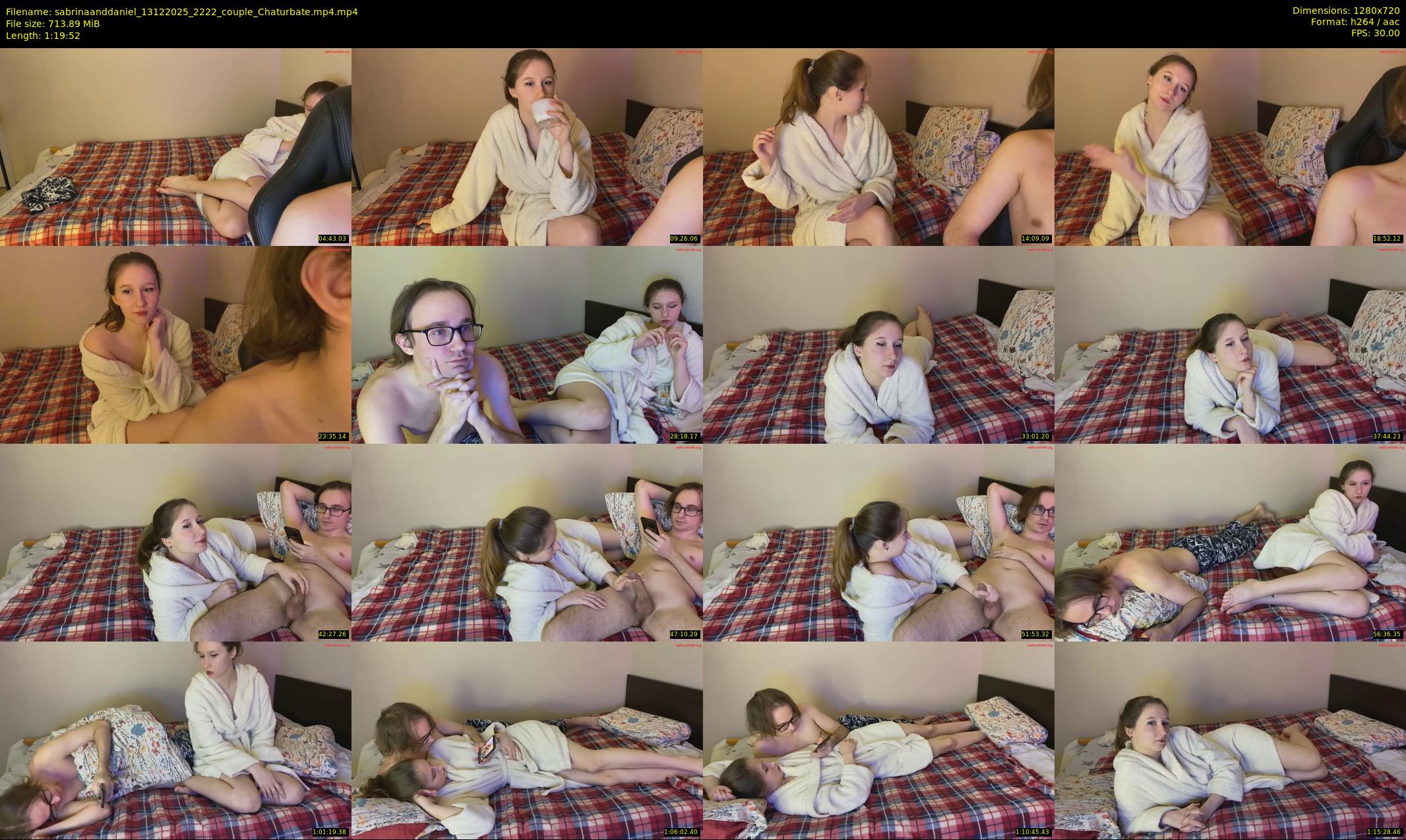 sabrinaanddaniel — 80 minute Chaturbate couple cam show recording, 720p, Dec 13, 2025