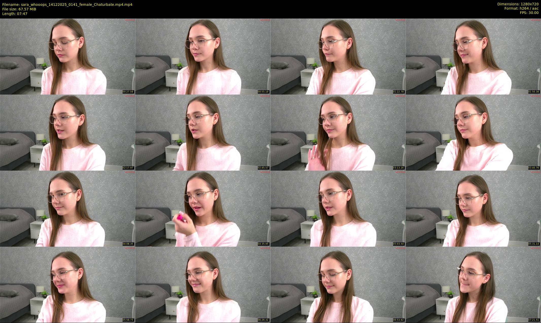 sara_whooops — 8 minute Chaturbate female cam show recording, 720p, Dec 14, 2025