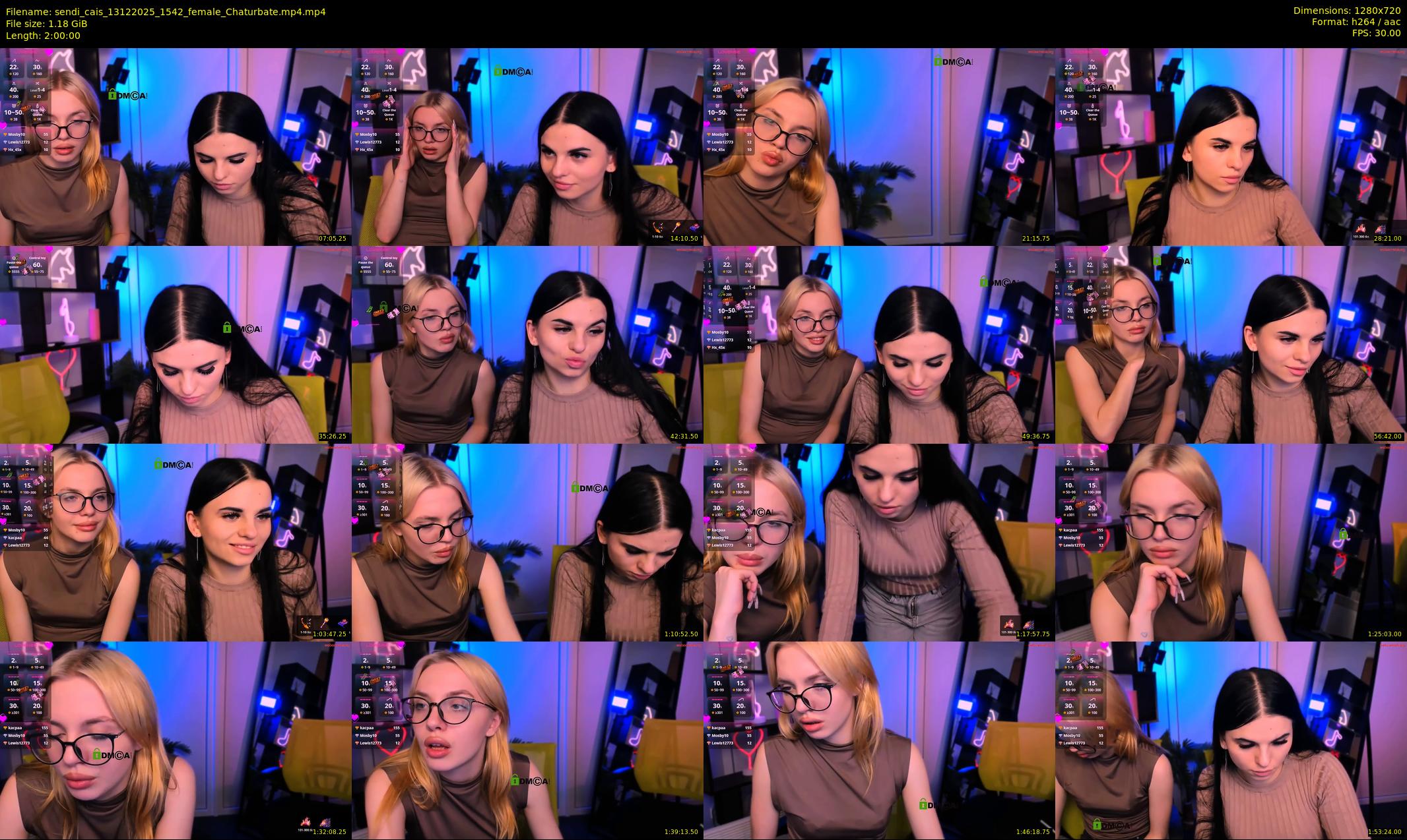 sendi_cais — 120 minute Chaturbate female cam show recording, 720p, Dec 13, 2025
