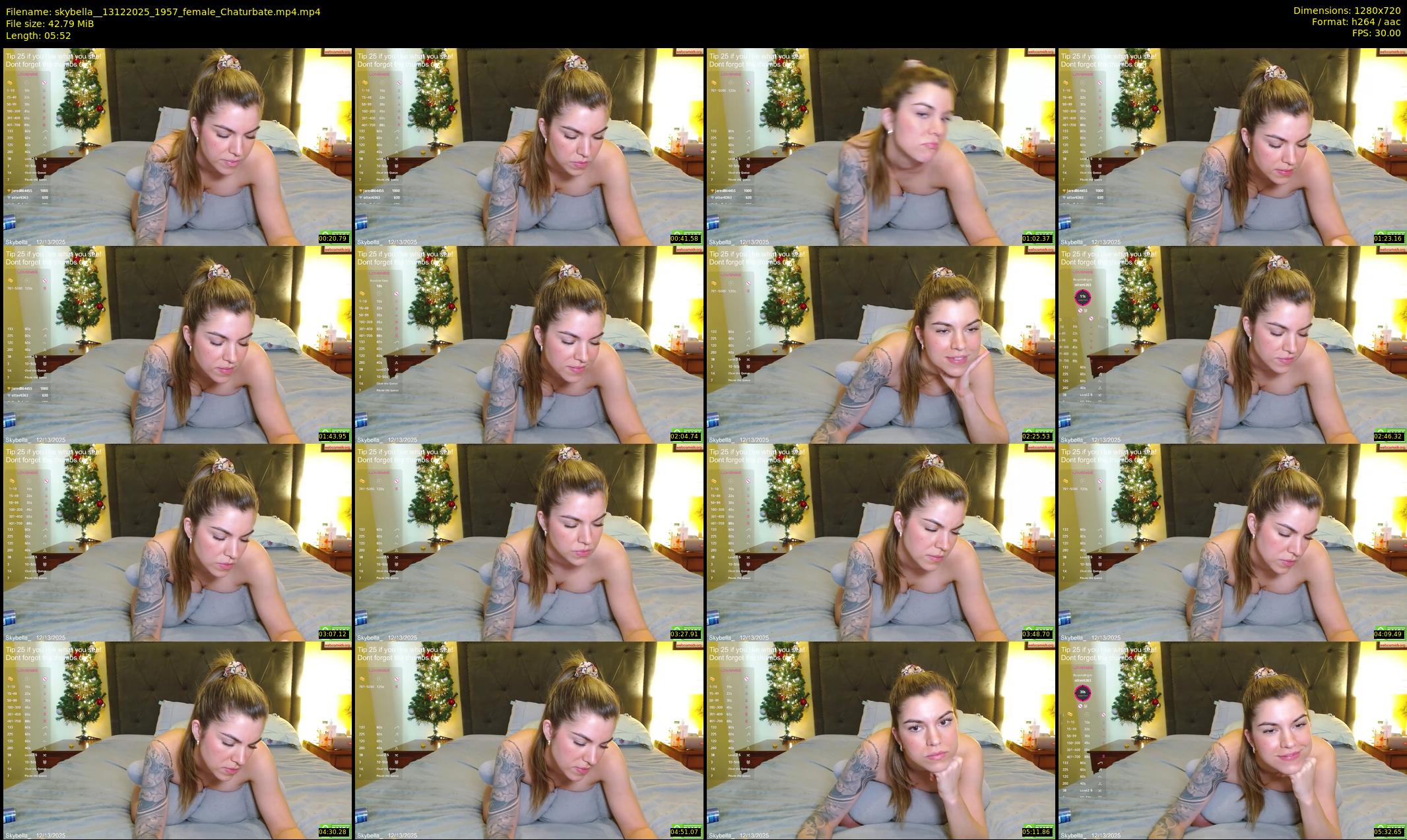 skybella_ — 6 minute Chaturbate female cam show recording, 720p, Dec 13, 2025