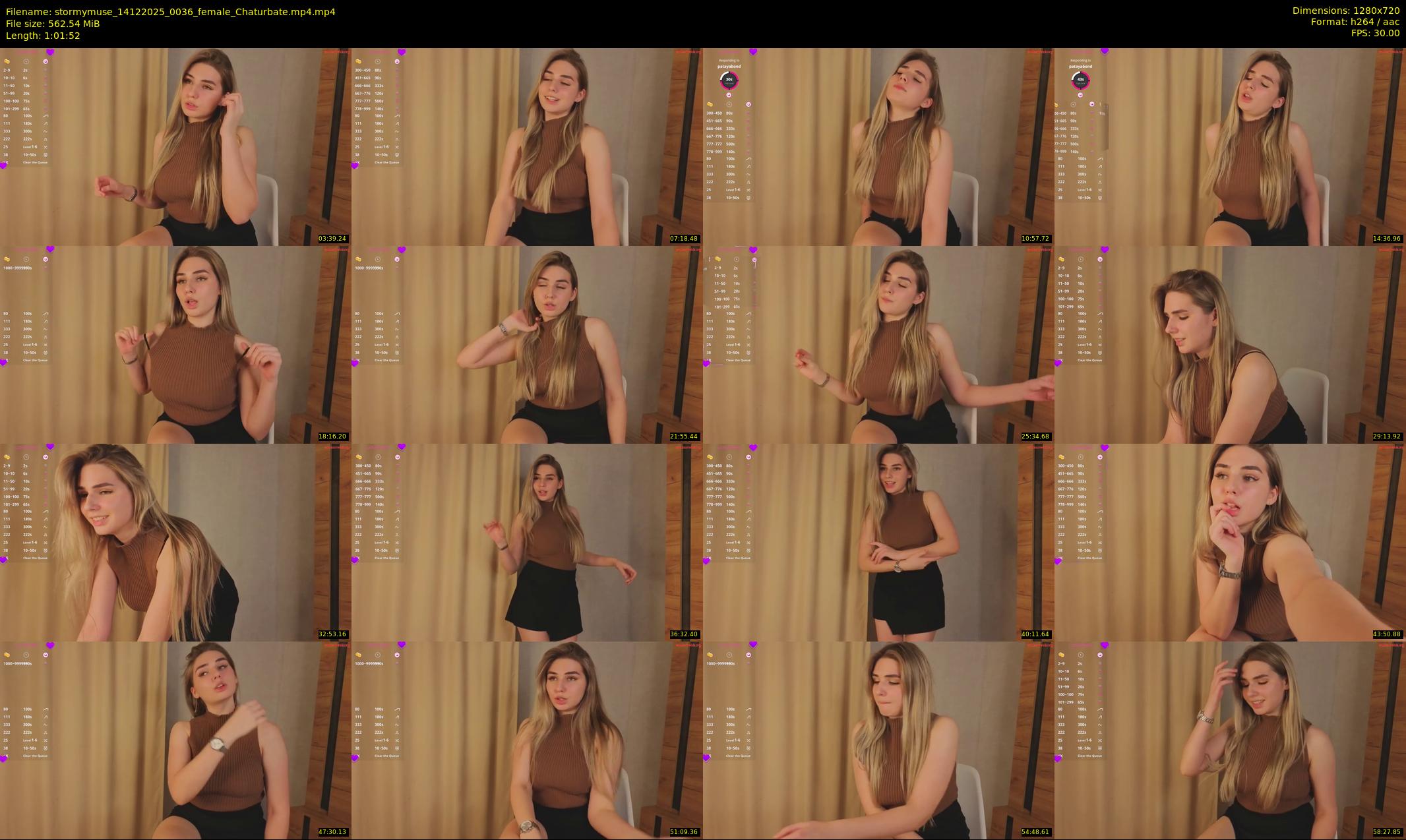 stormymuse — 62 minute Chaturbate female cam show recording, 720p, Dec 14, 2025