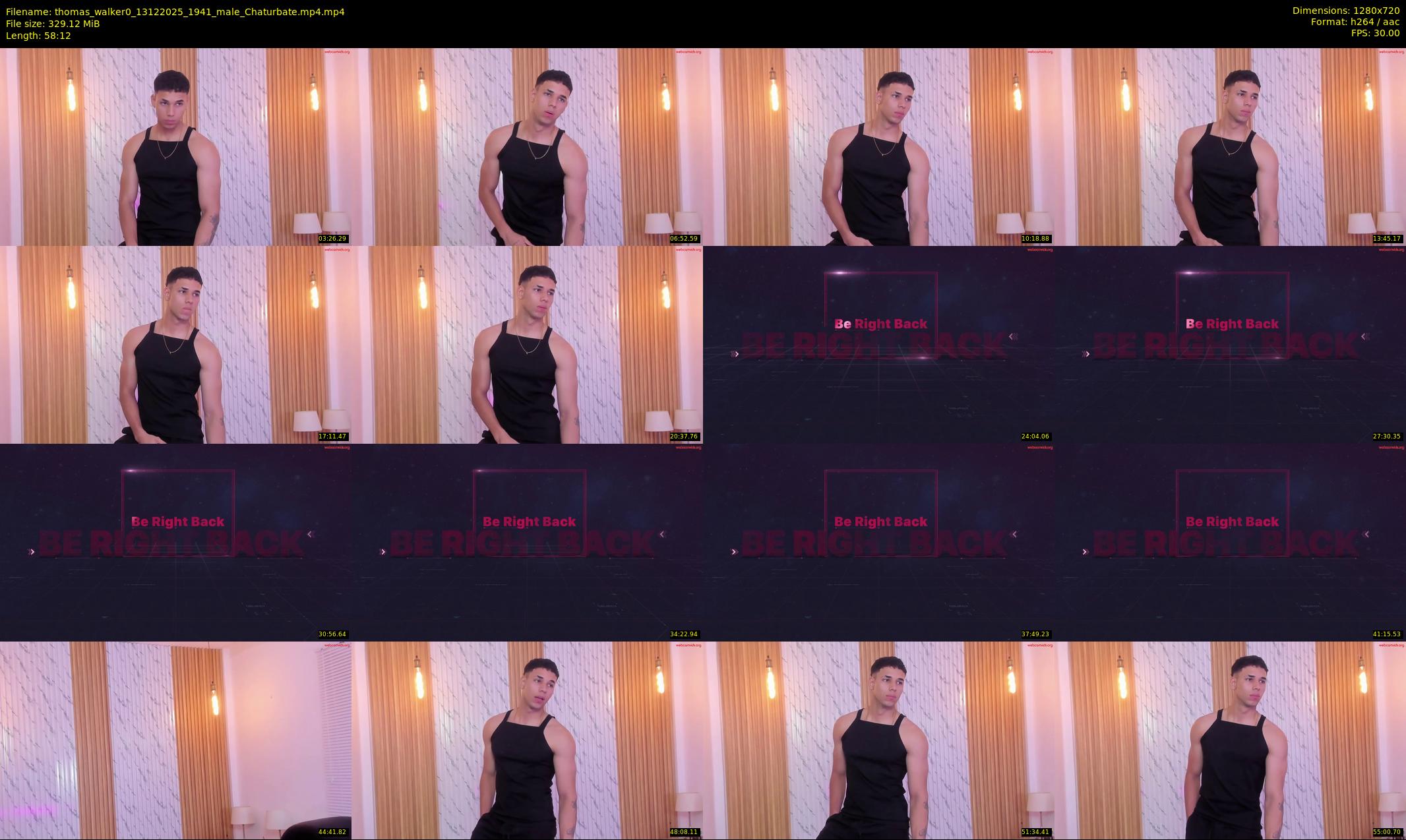 thomas_walker0 — 59 minute Chaturbate male cam show recording, 720p, Dec 13, 2025