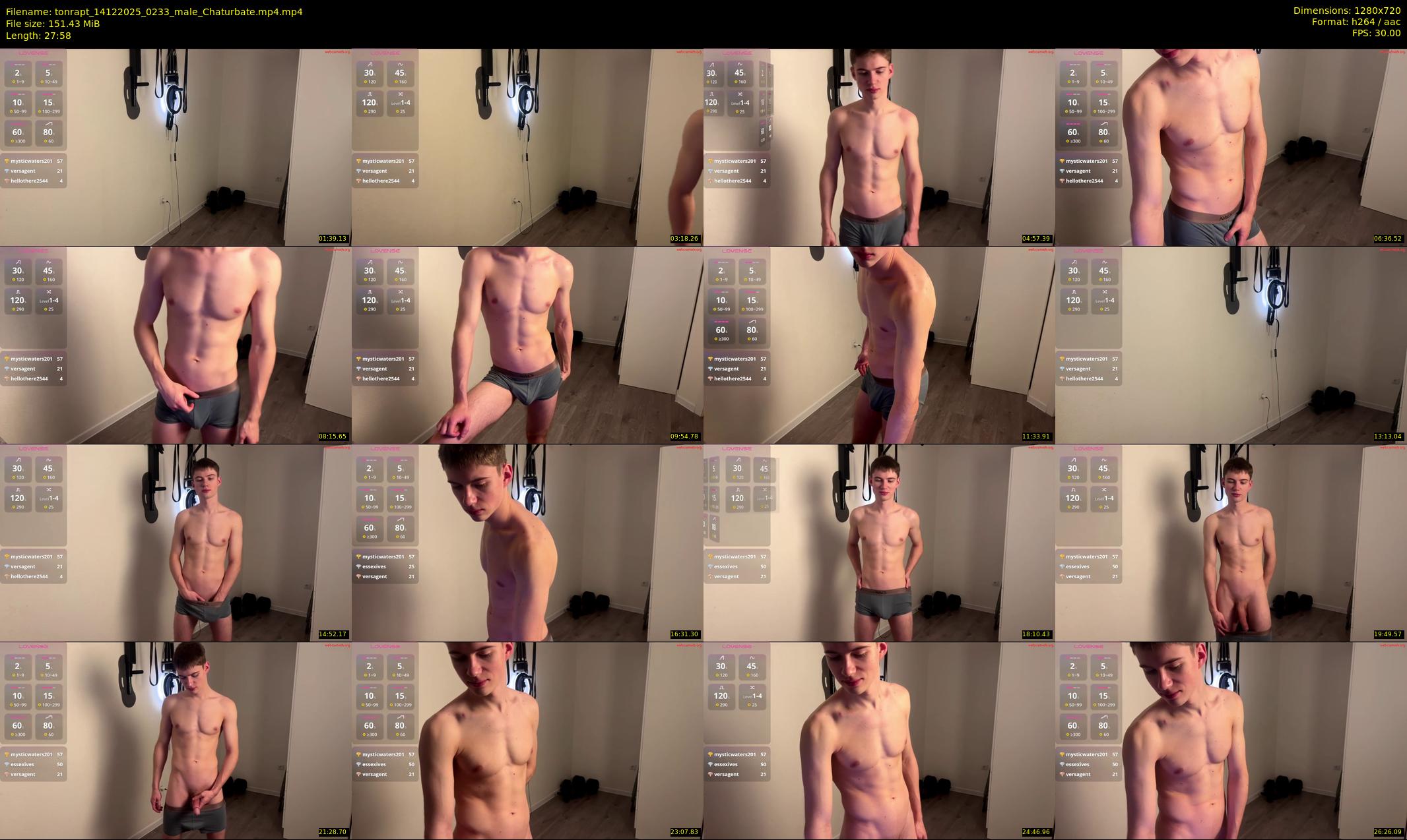 tonrapt — 28 minute Chaturbate male cam show recording, 720p, Dec 14, 2025