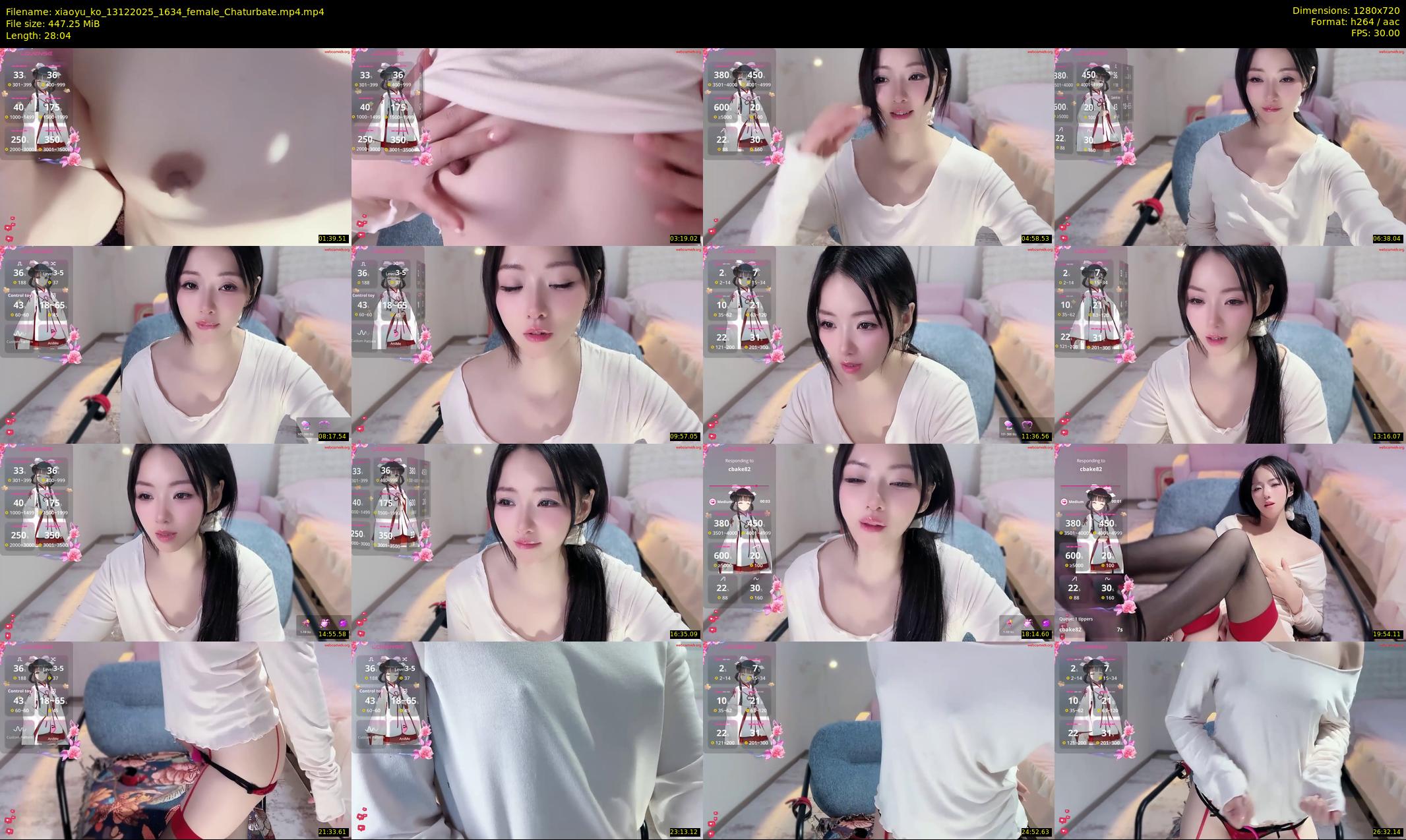 xiaoyu_ko — 29 minute Chaturbate female cam show recording, 720p, Dec 13, 2025