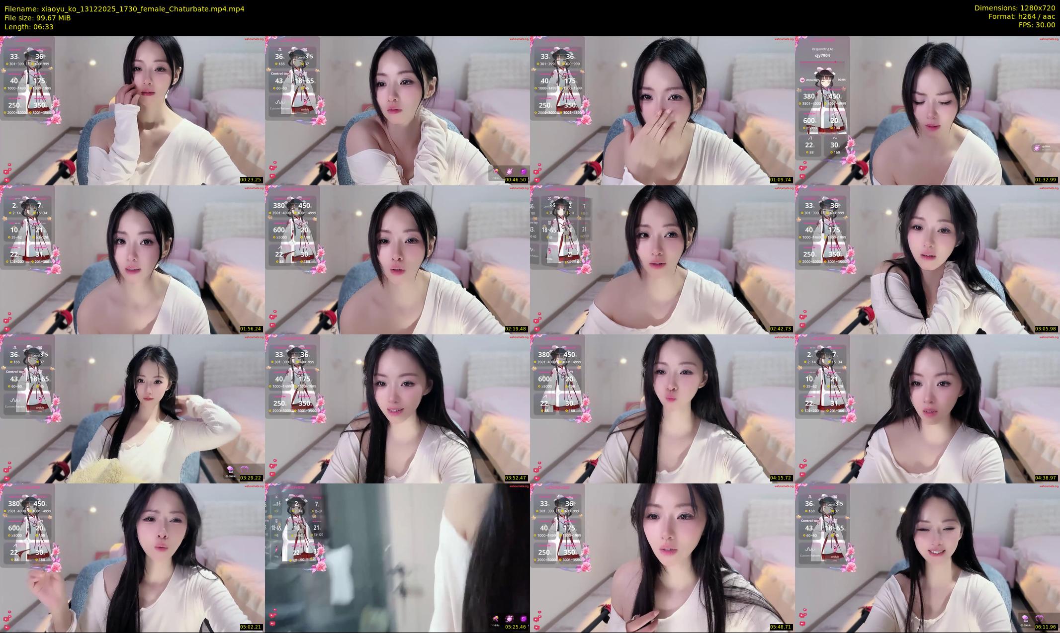 xiaoyu_ko — 7 minute Chaturbate female cam show recording, 720p, Dec 13, 2025
