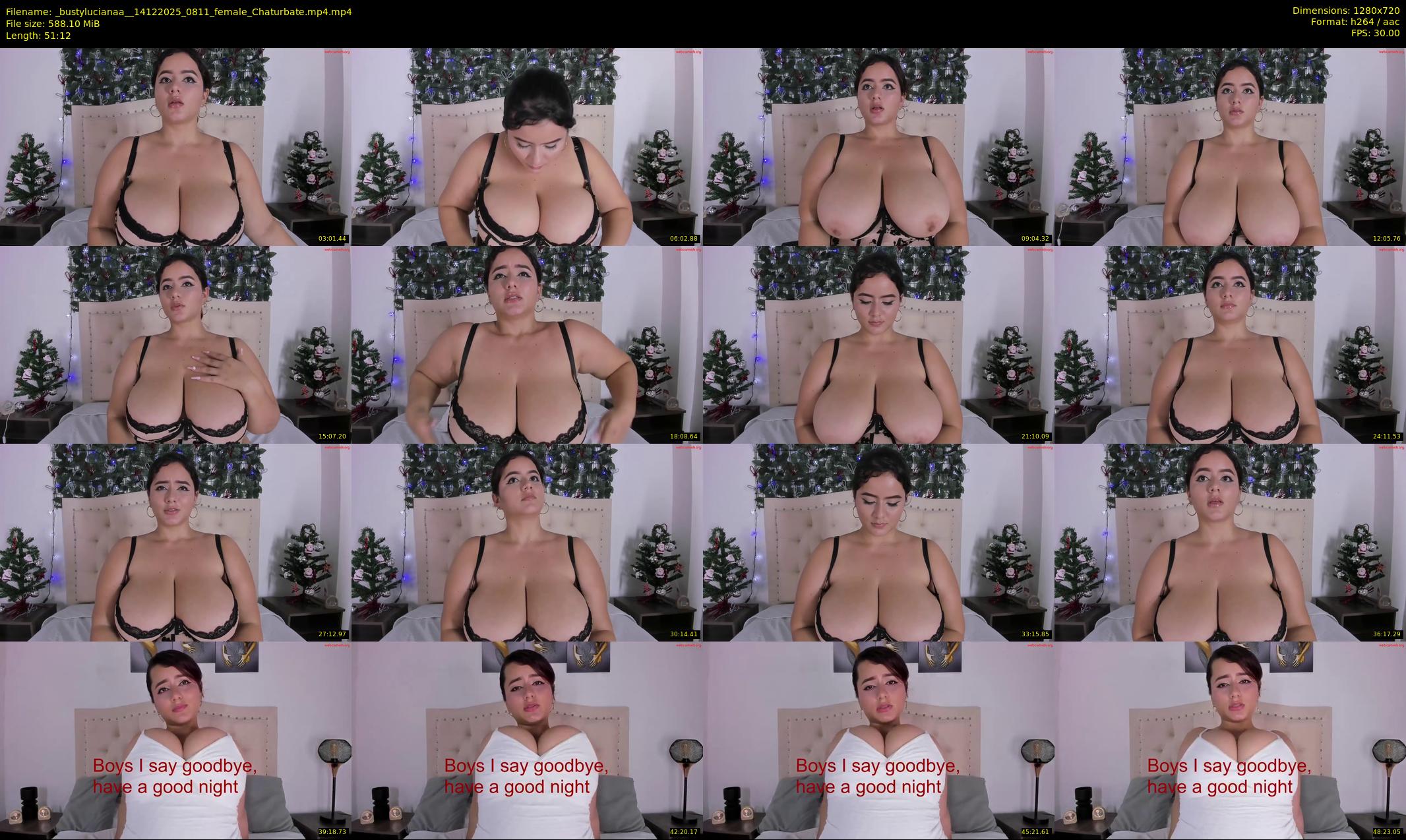 _bustylucianaa_ — 52 minute Chaturbate female cam show recording, 720p, Dec 14, 2025