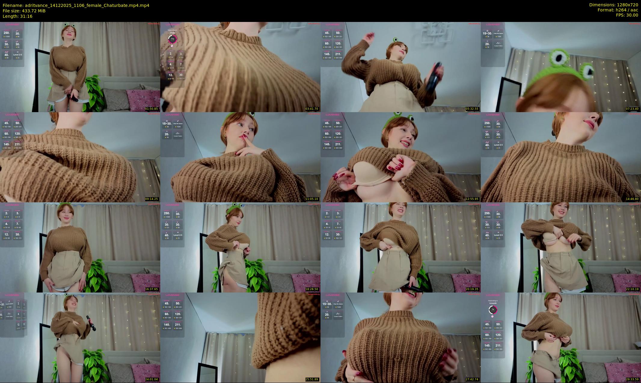 adritvance — 32 minute Chaturbate female cam show recording, 720p, Dec 14, 2025