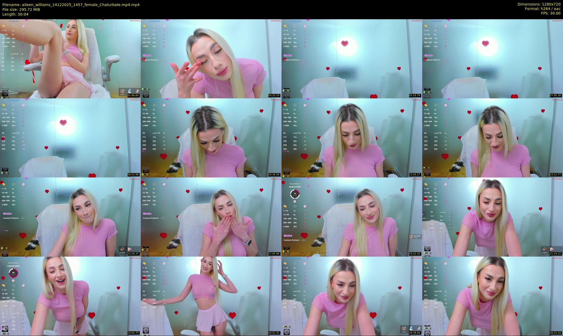 aileen_williams — 31 minute Chaturbate female cam show recording, 720p, Dec 14, 2025