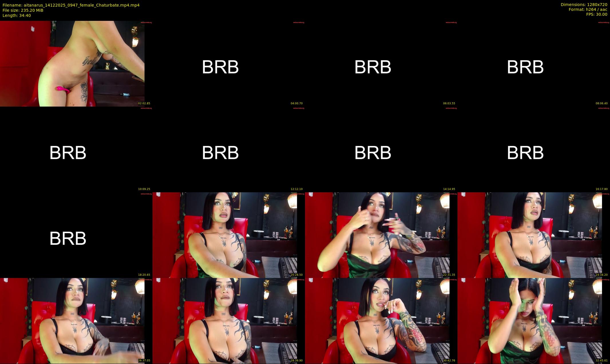 aitanarus — 35 minute Chaturbate female cam show recording, 720p, Dec 14, 2025