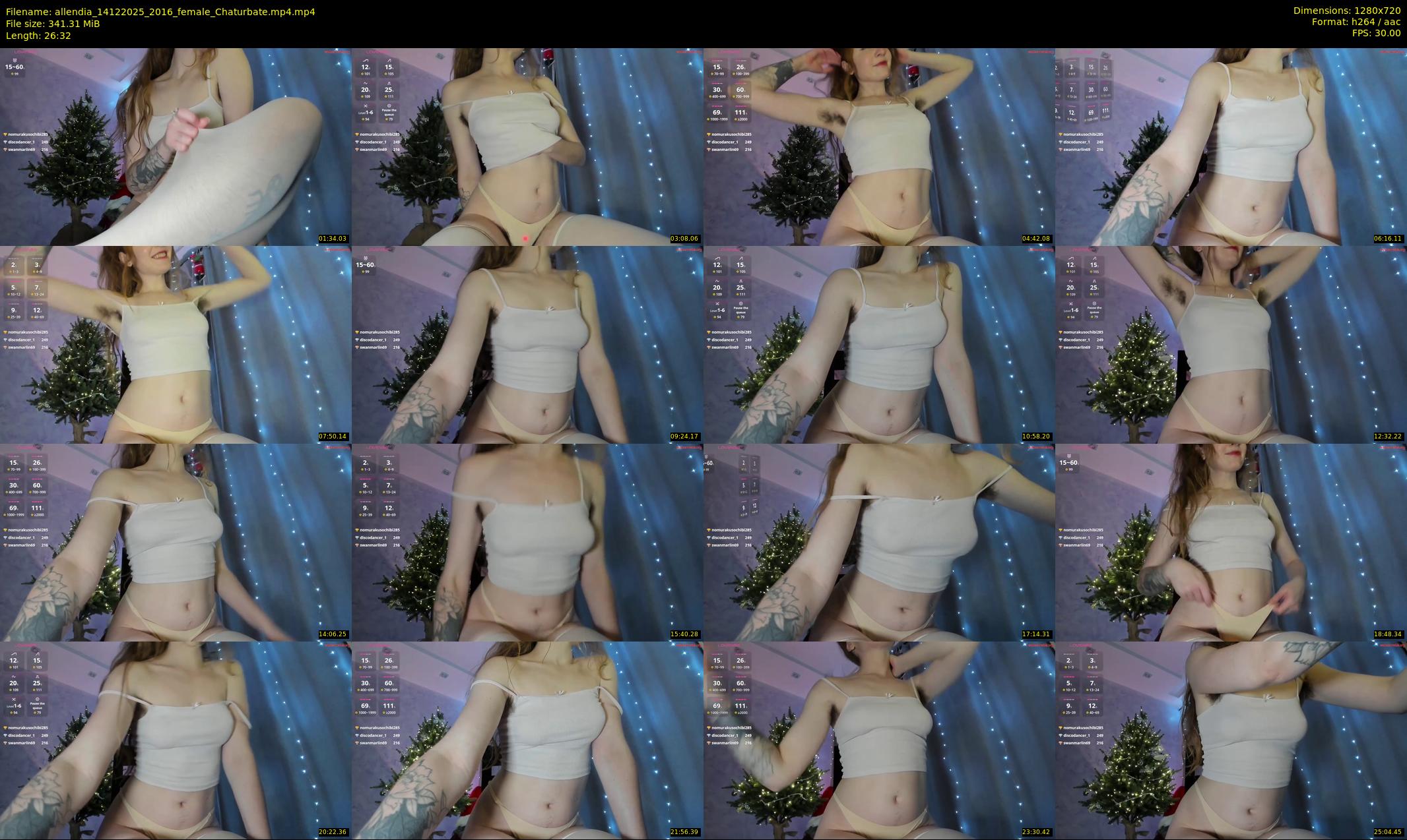 allendia — 27 minute Chaturbate female cam show recording, 720p, Dec 14, 2025