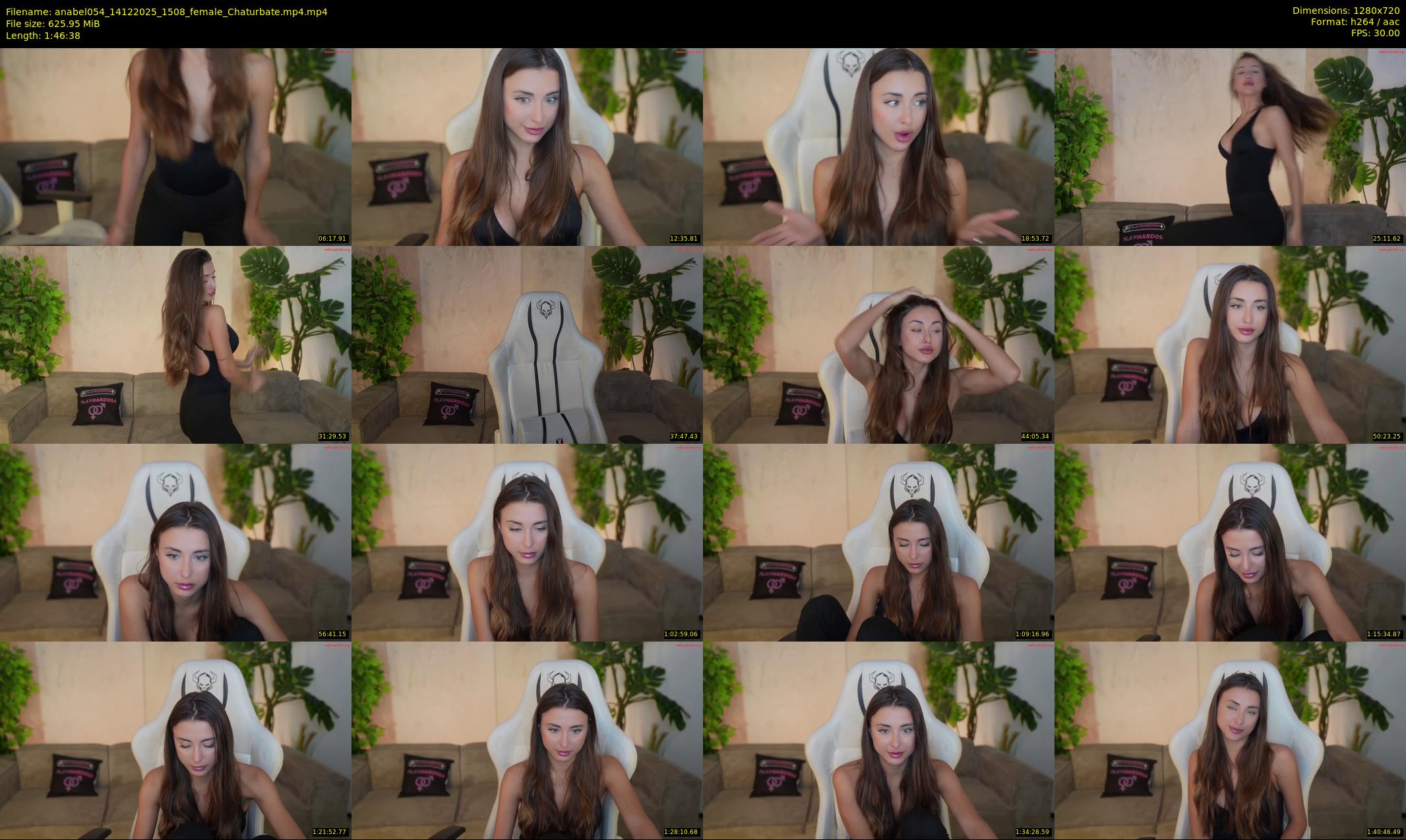 anabel054 — 107 minute Chaturbate female cam show recording, 720p, Dec 14, 2025
