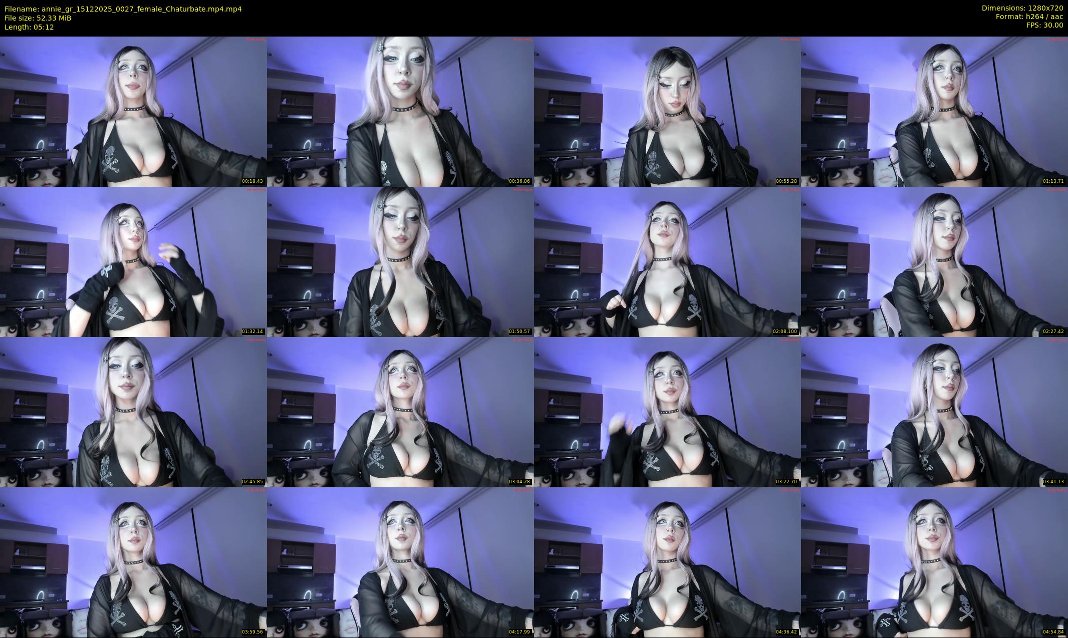 annie_gr — 6 minute Chaturbate female cam show recording, 720p, Dec 15, 2025