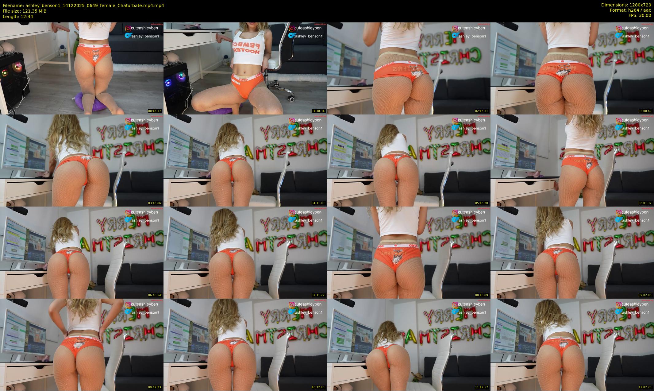 ashley_benson1 — 13 minute Chaturbate female cam show recording, 720p, Dec 14, 2025