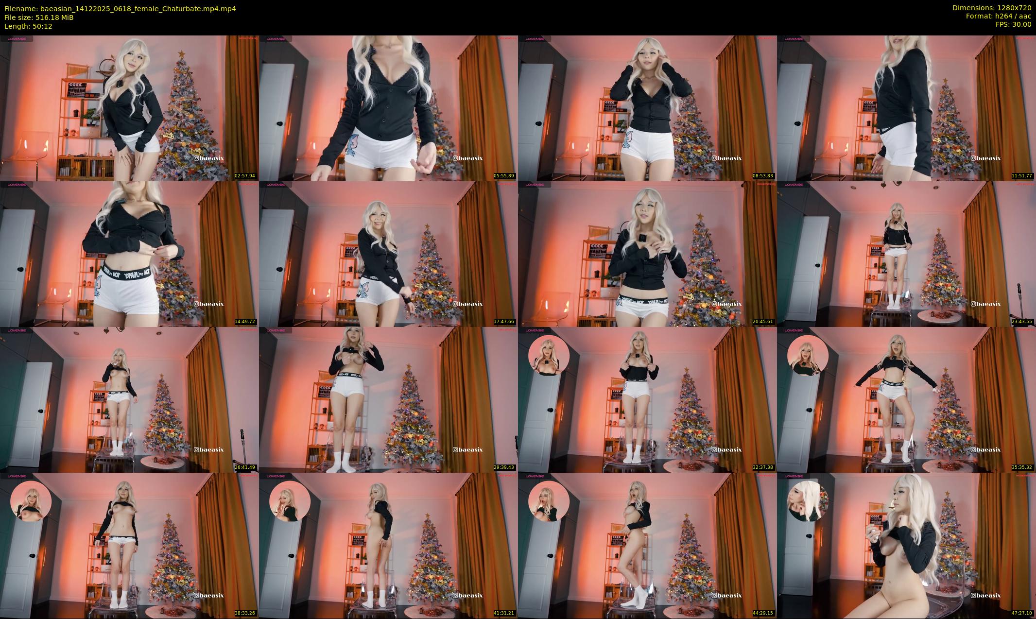 baeasian — 51 minute Chaturbate female cam show recording, 720p, Dec 14, 2025
