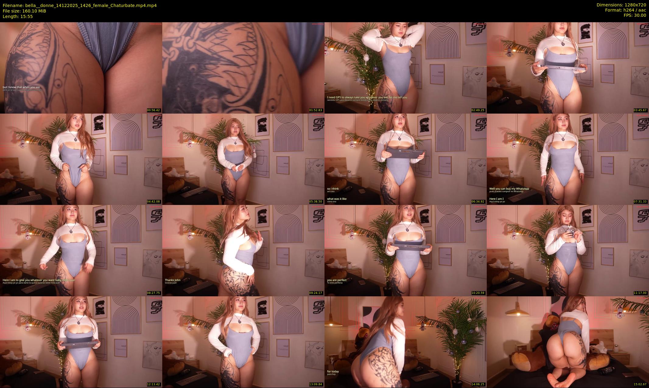 bella__donne — 16 minute Chaturbate female cam show recording, 720p, Dec 14, 2025
