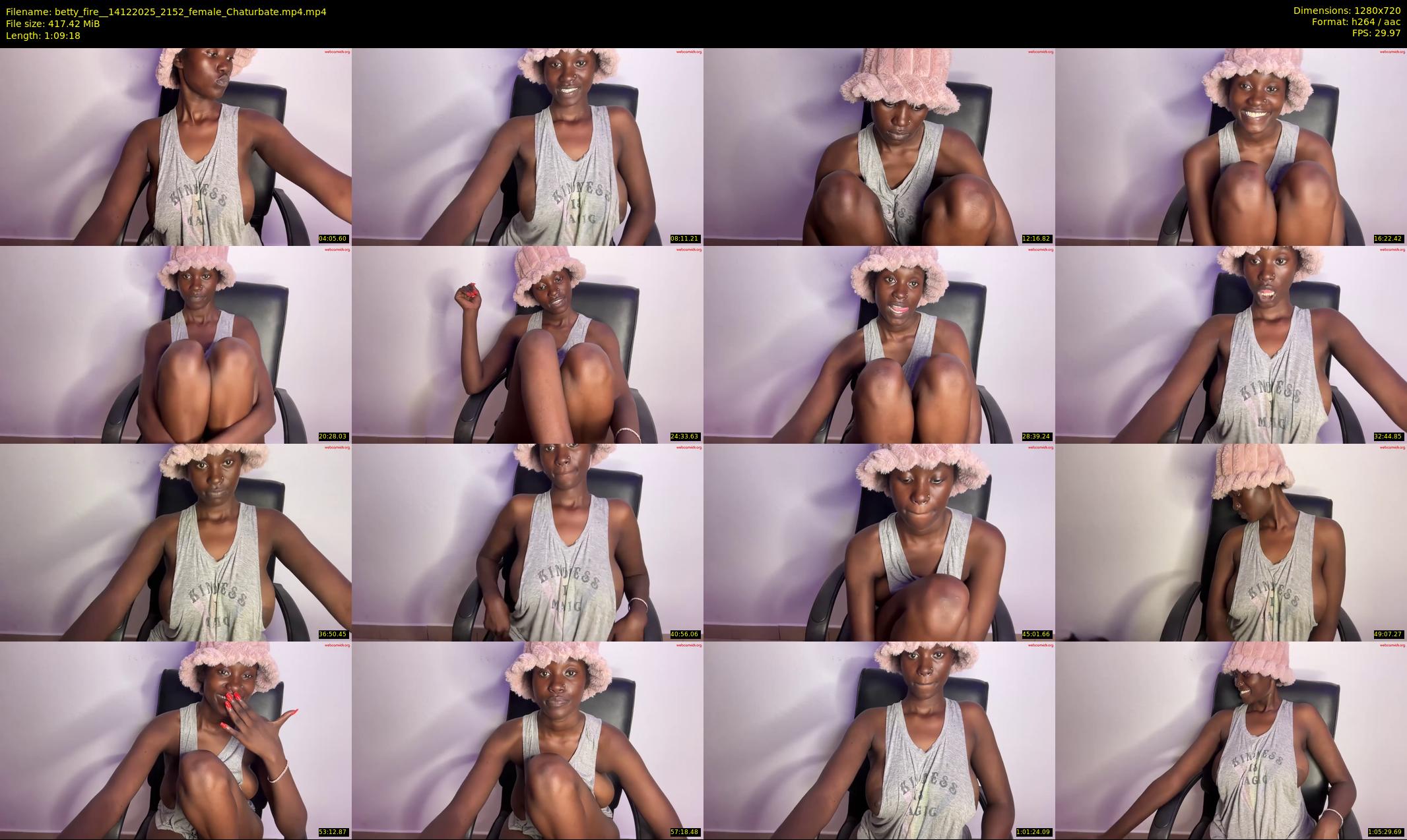 betty_fire_ — 70 minute Chaturbate female cam show recording, 720p, Dec 14, 2025