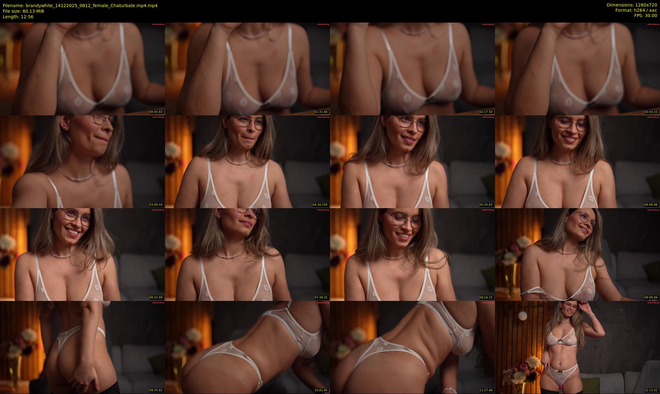 brandywhite — 13 minute Chaturbate female cam show recording, 720p, Dec 14, 2025