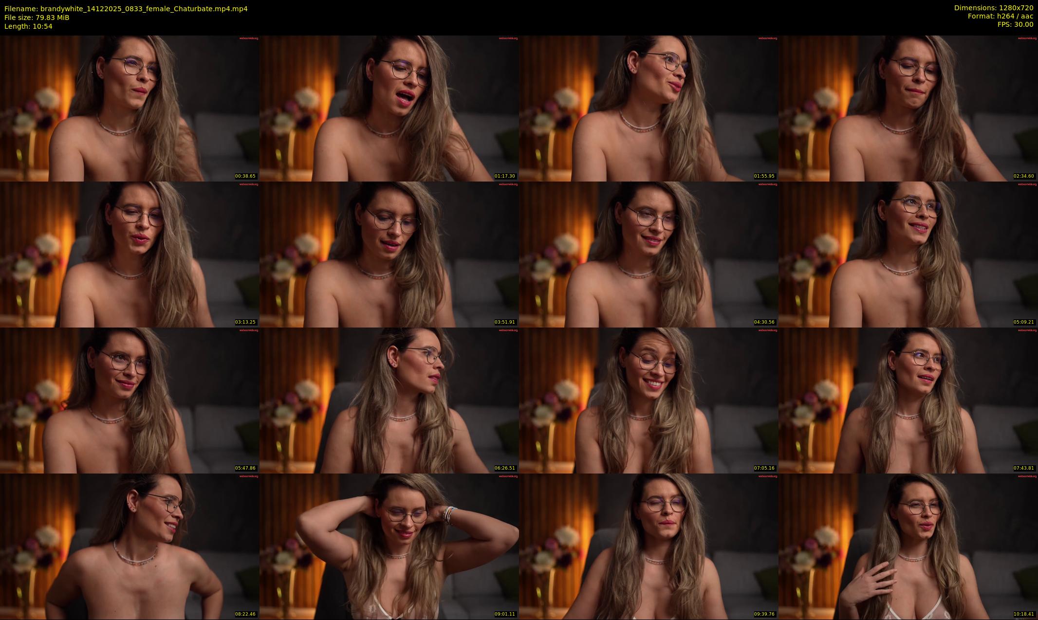 brandywhite — 11 minute Chaturbate female cam show recording, 720p, Dec 14, 2025
