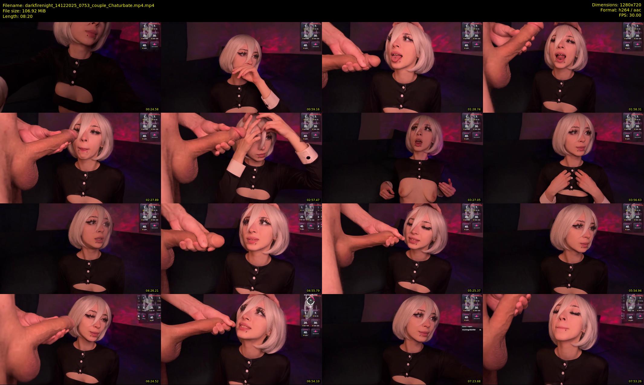 darkfirenight — 9 minute Chaturbate couple cam show recording, 720p, Dec 14, 2025