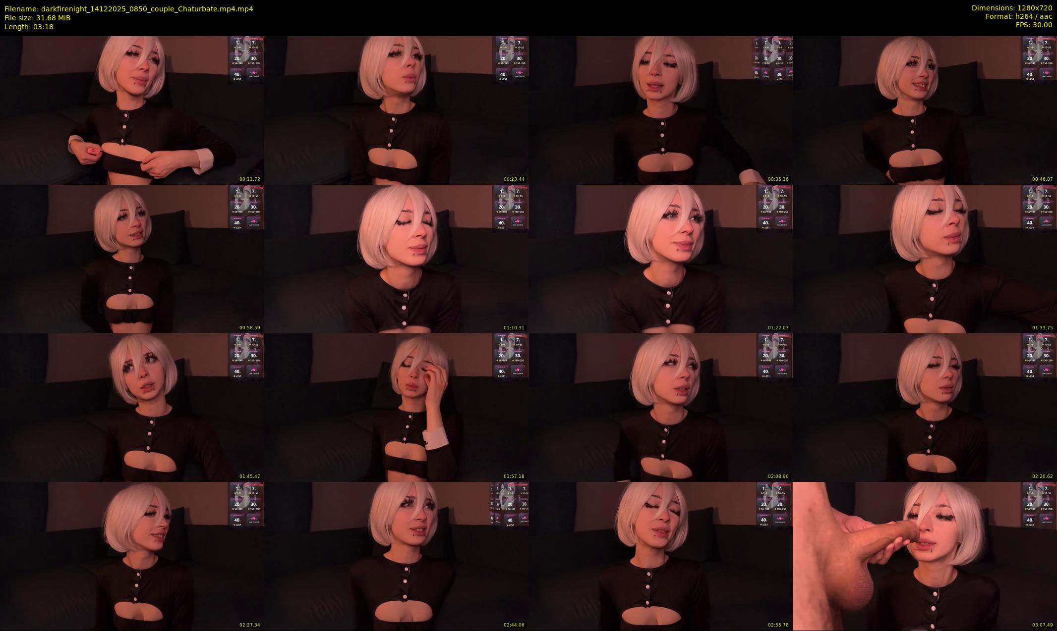darkfirenight — 4 minute Chaturbate couple cam show recording, 720p, Dec 14, 2025