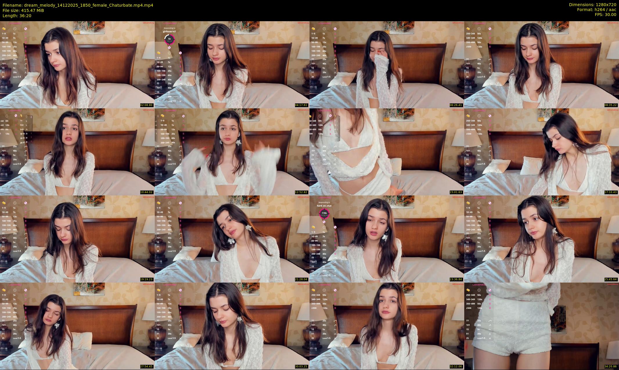 dream_melody — 37 minute Chaturbate female cam show recording, 720p, Dec 14, 2025