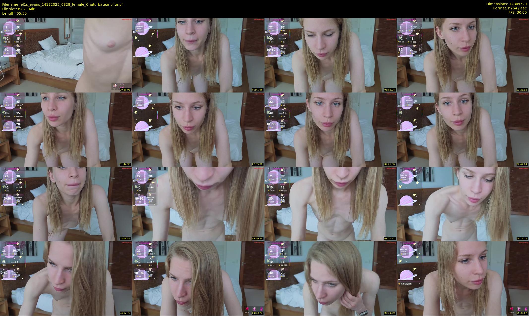 el1s_evans — 6 minute Chaturbate female cam show recording, 720p, Dec 14, 2025