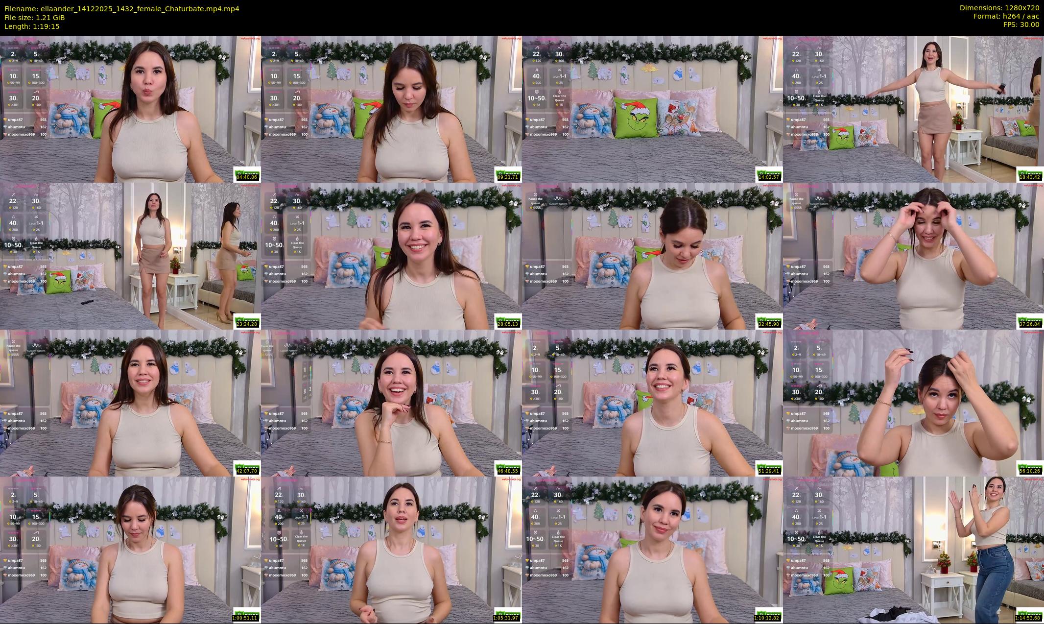 ellaander — 80 minute Chaturbate female cam show recording, 720p, Dec 14, 2025