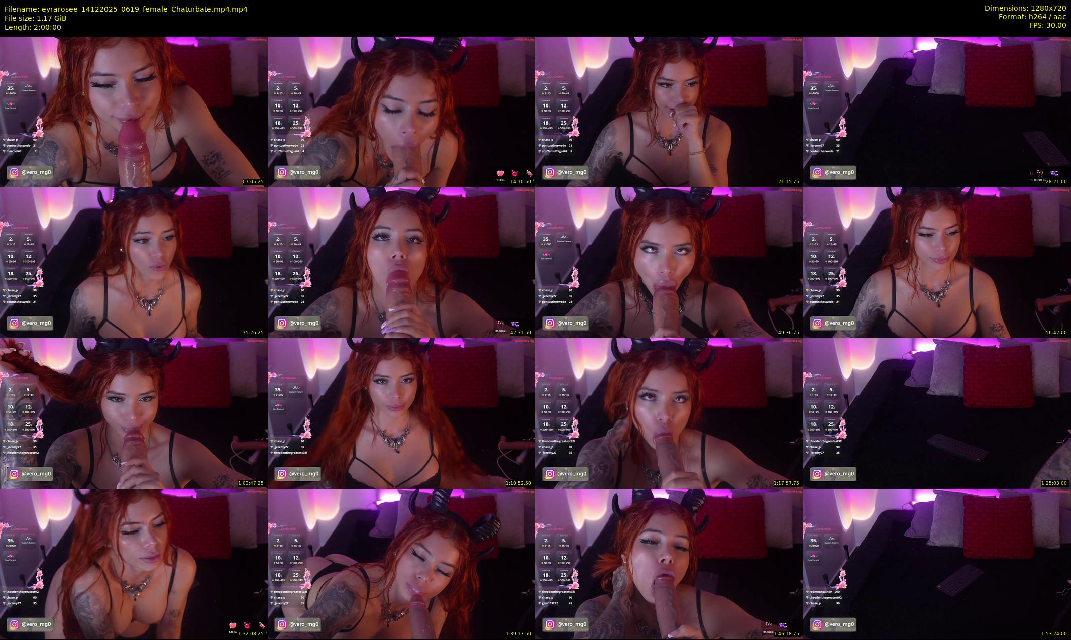 eyrarosee — 120 minute Chaturbate female cam show recording, 720p, Dec 14, 2025