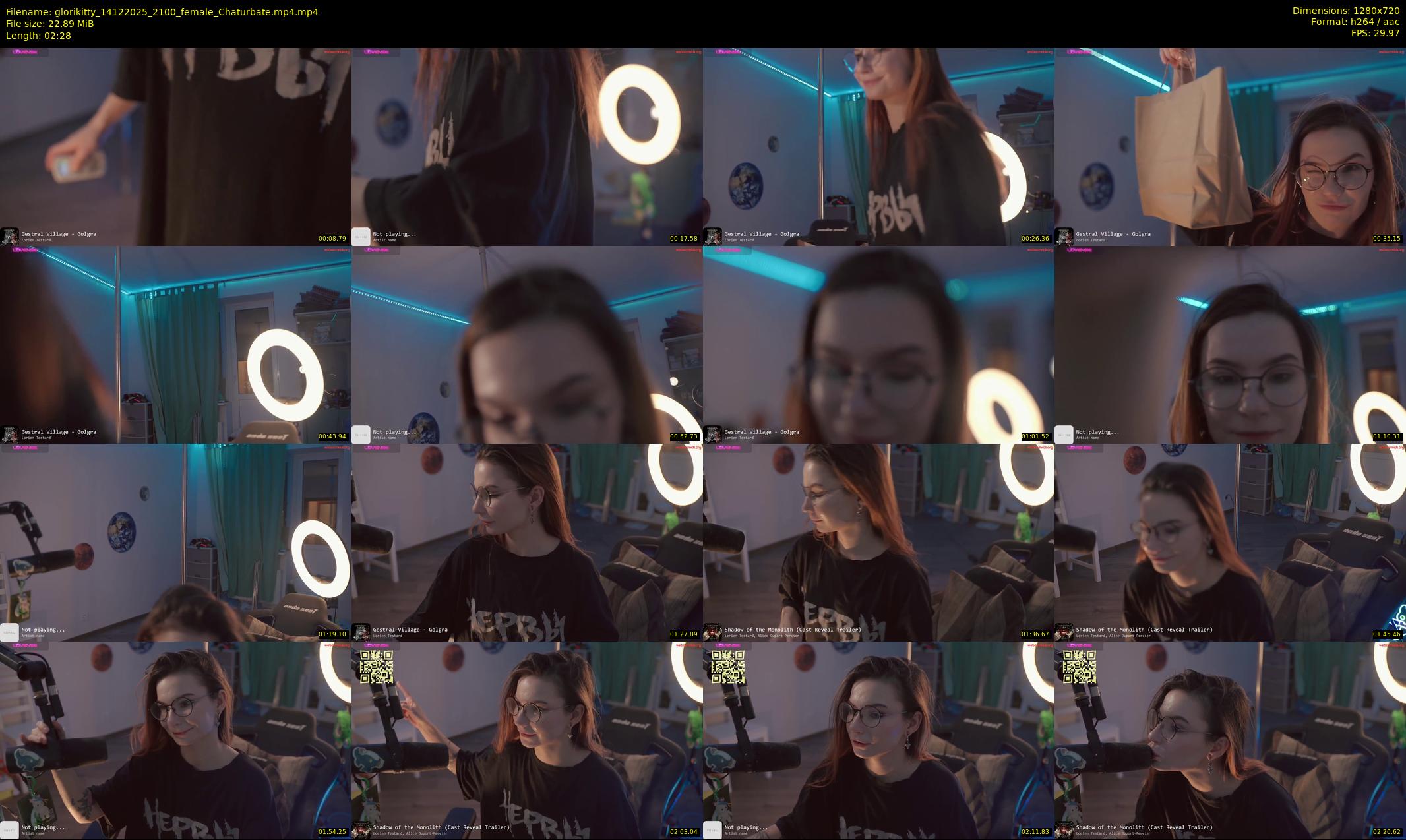 glorikitty — 3 minute Chaturbate female cam show recording, 720p, Dec 14, 2025