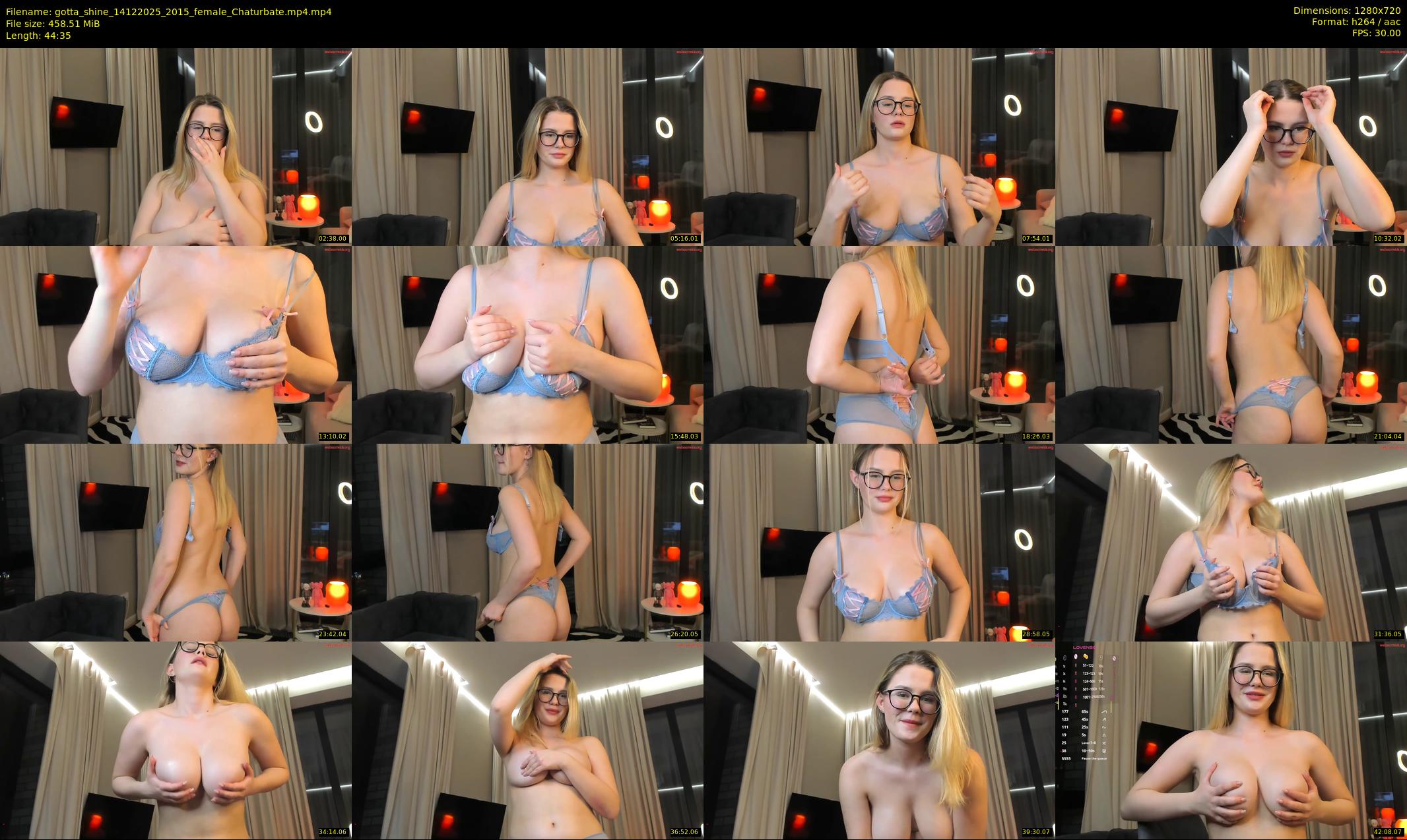 gotta_shine — 45 minute Chaturbate female cam show recording, 720p, Dec 14, 2025