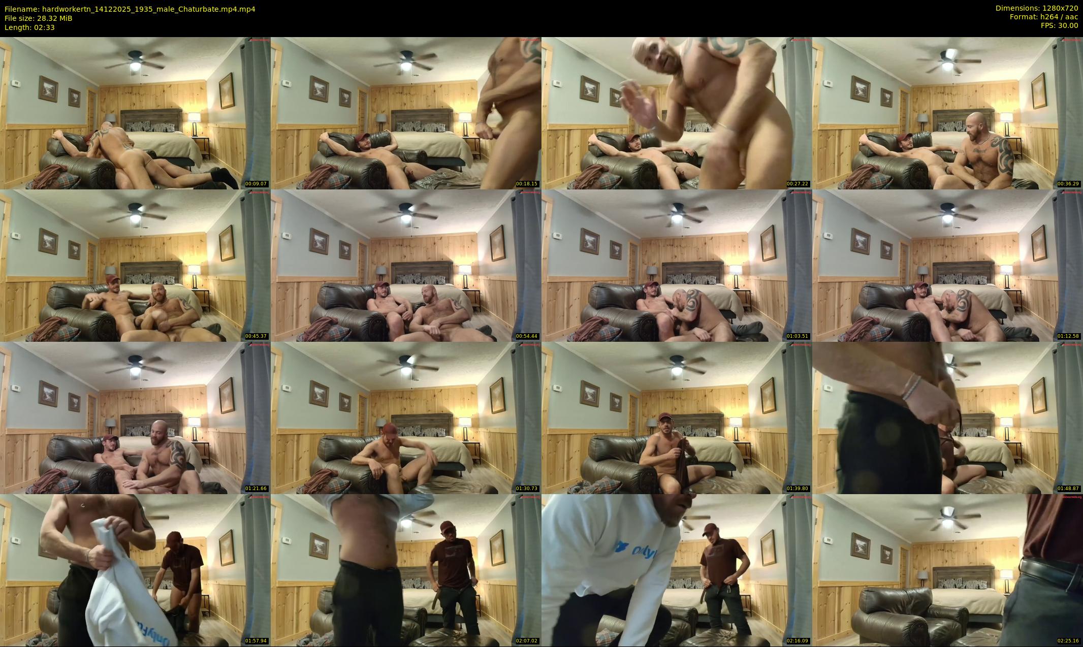 hardworkertn — 3 minute Chaturbate male cam show recording, 720p, Dec 14, 2025