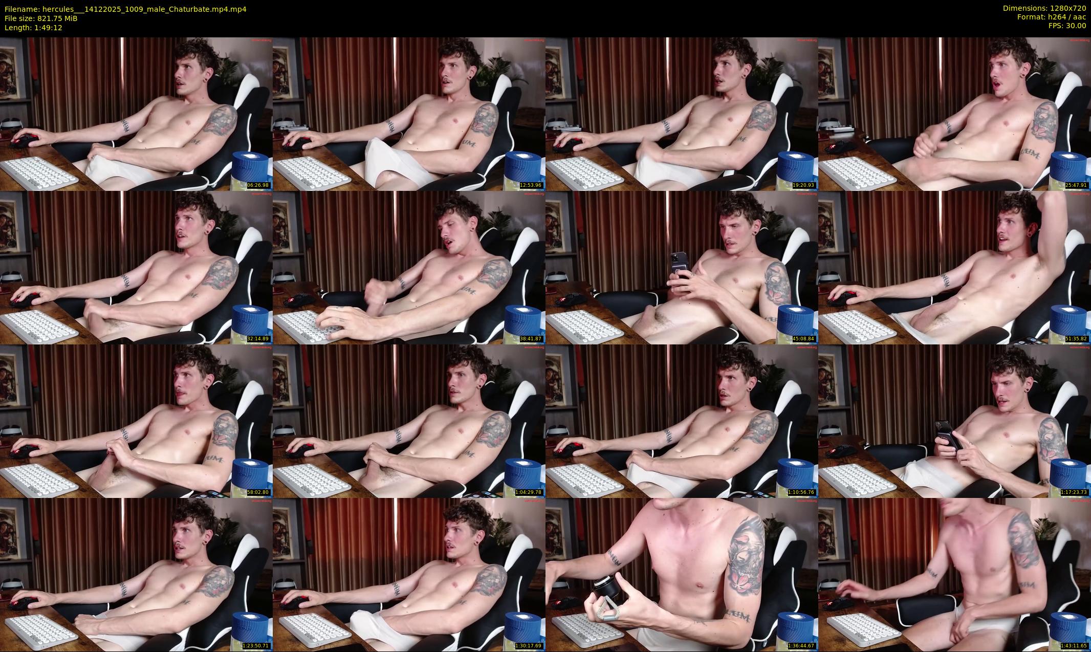 hercules__ — 110 minute Chaturbate male cam show recording, 720p, Dec 14, 2025