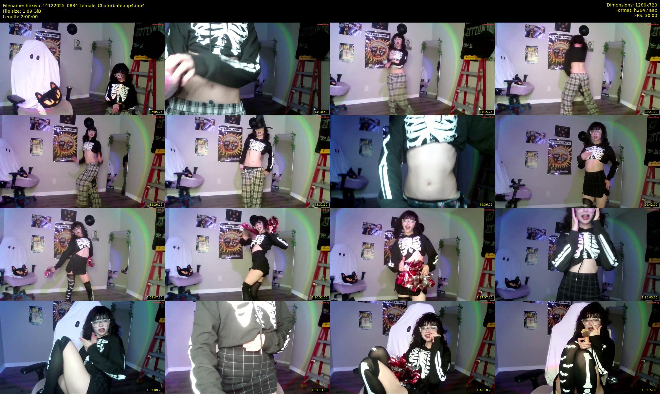 hexivu — 120 minute Chaturbate female cam show recording, 720p, Dec 14, 2025