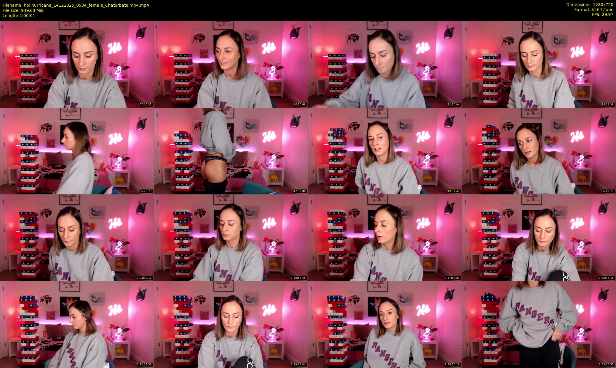 holihurricane — 121 minute Chaturbate female cam show recording, 720p, Dec 14, 2025