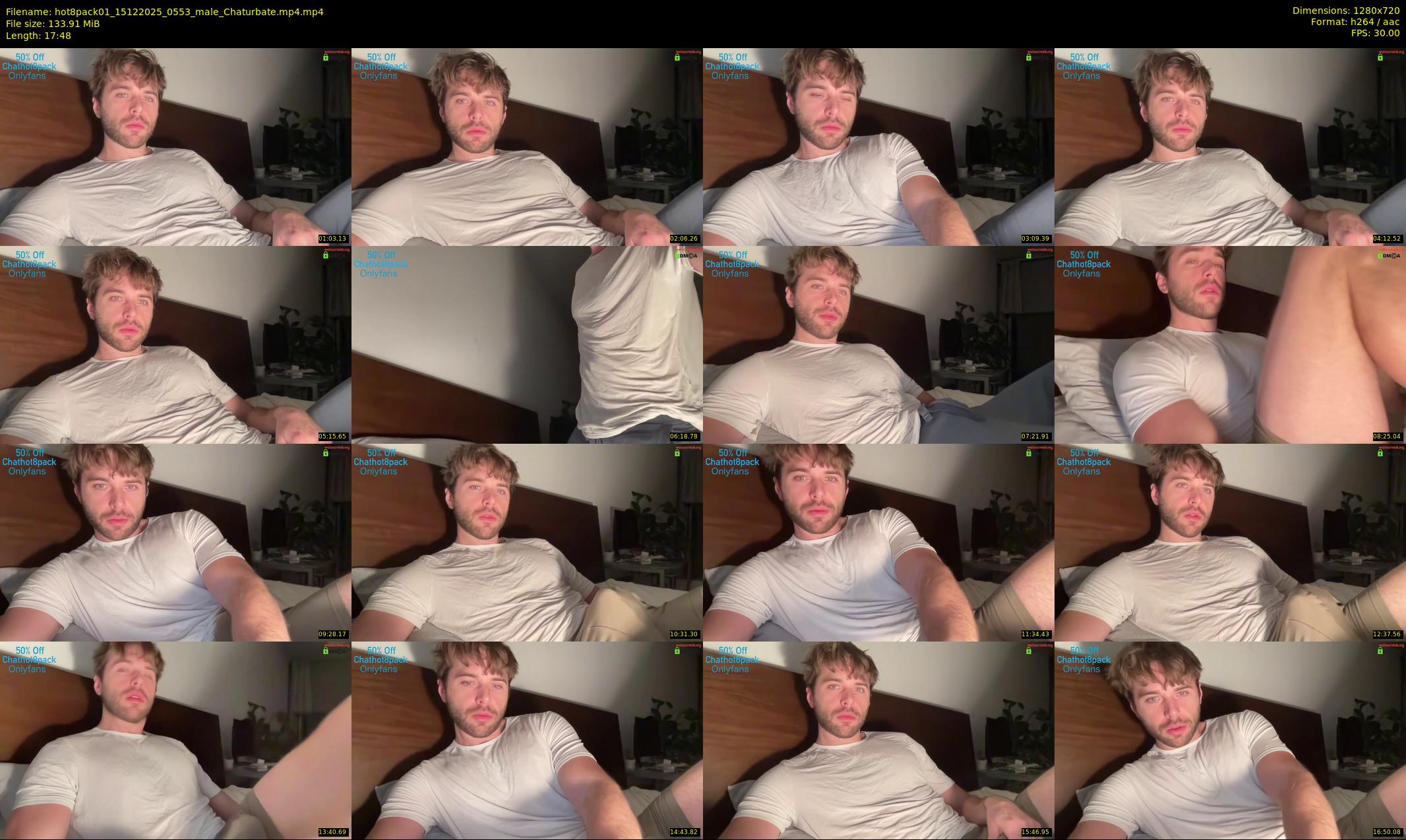 hot8pack01 — 18 minute Chaturbate male cam show recording, 720p, Dec 15, 2025