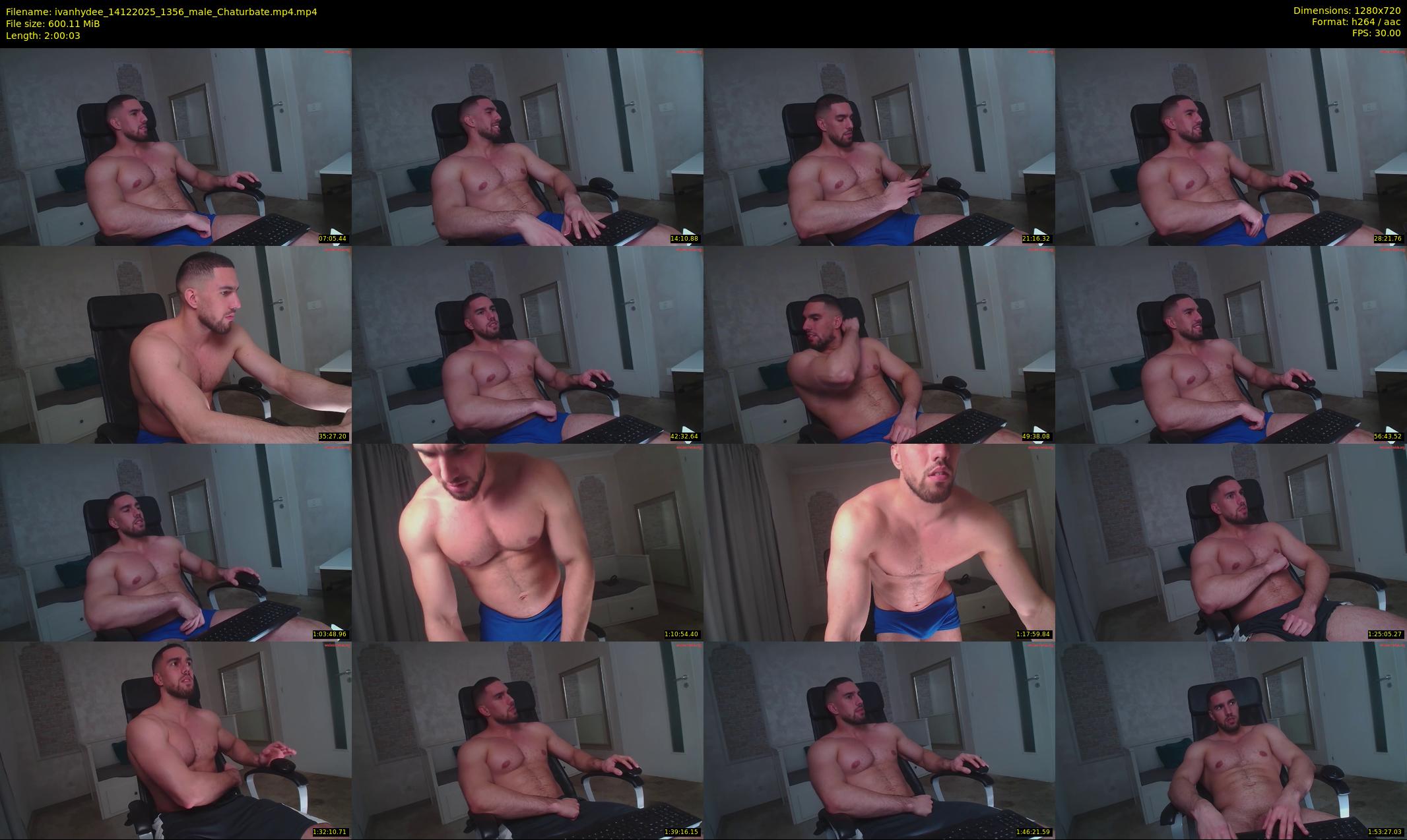 ivanhydee — 121 minute Chaturbate male cam show recording, 720p, Dec 14, 2025