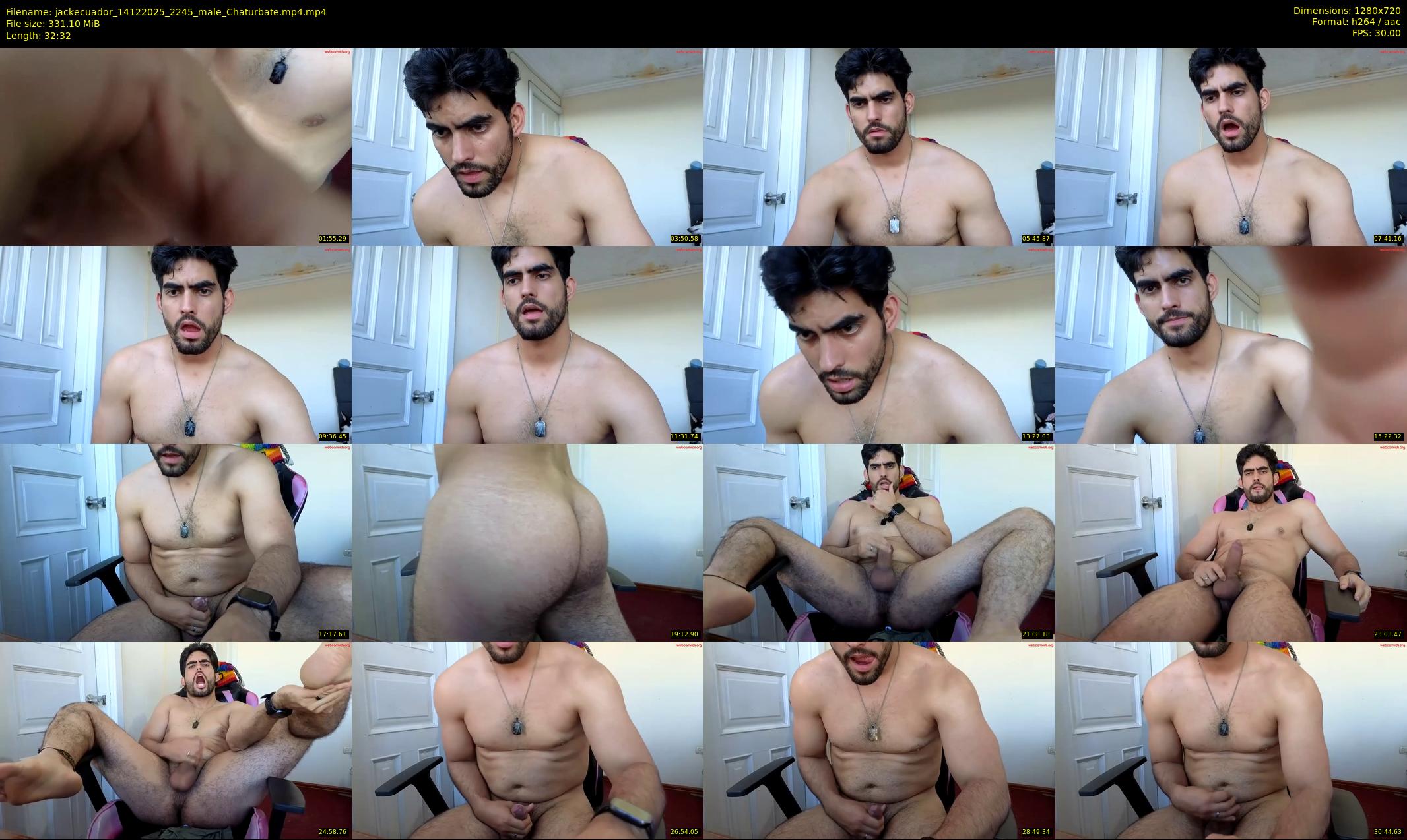 jackecuador — 33 minute Chaturbate male cam show recording, 720p, Dec 14, 2025