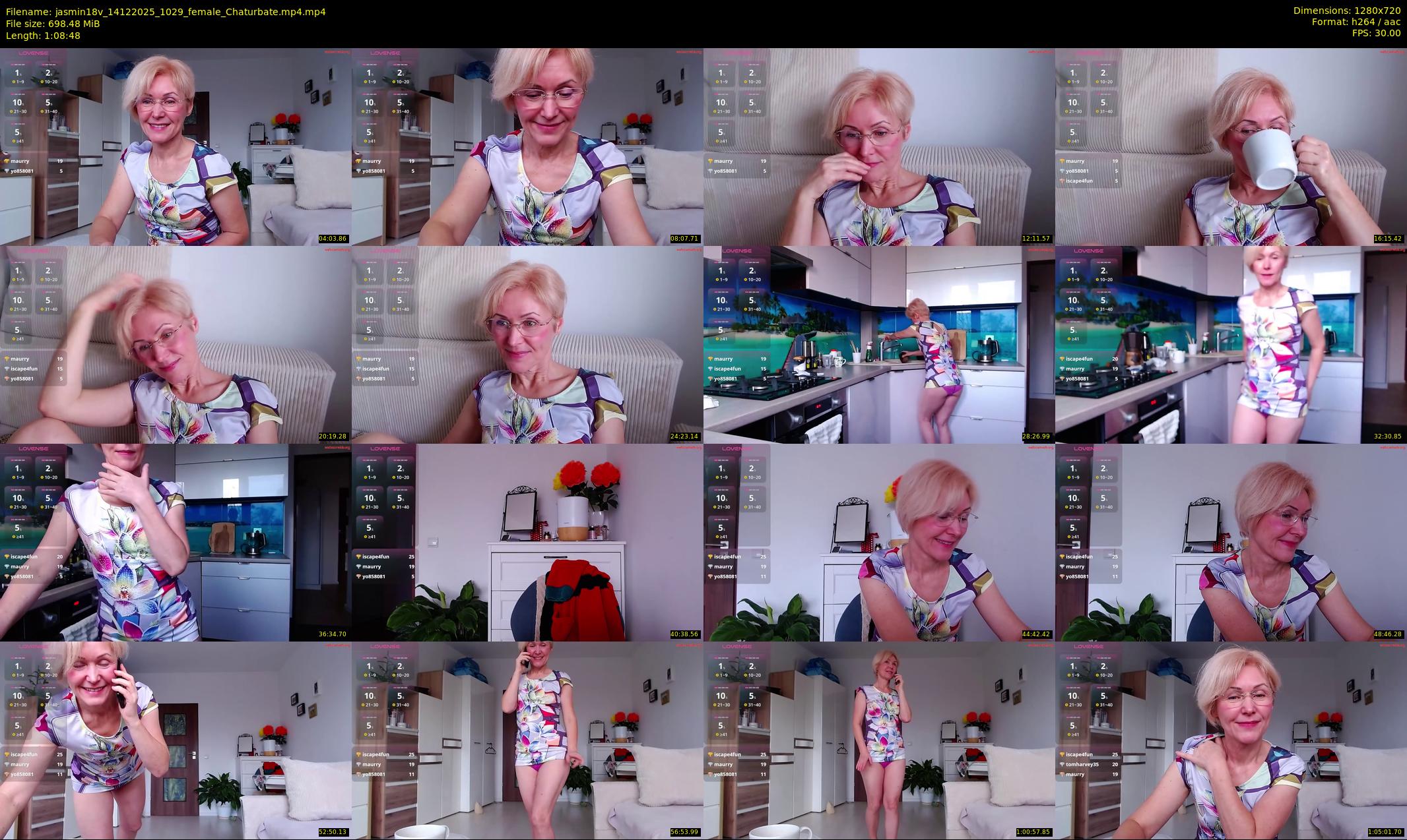 jasmin18v — 69 minute Chaturbate female cam show recording, 720p, Dec 14, 2025