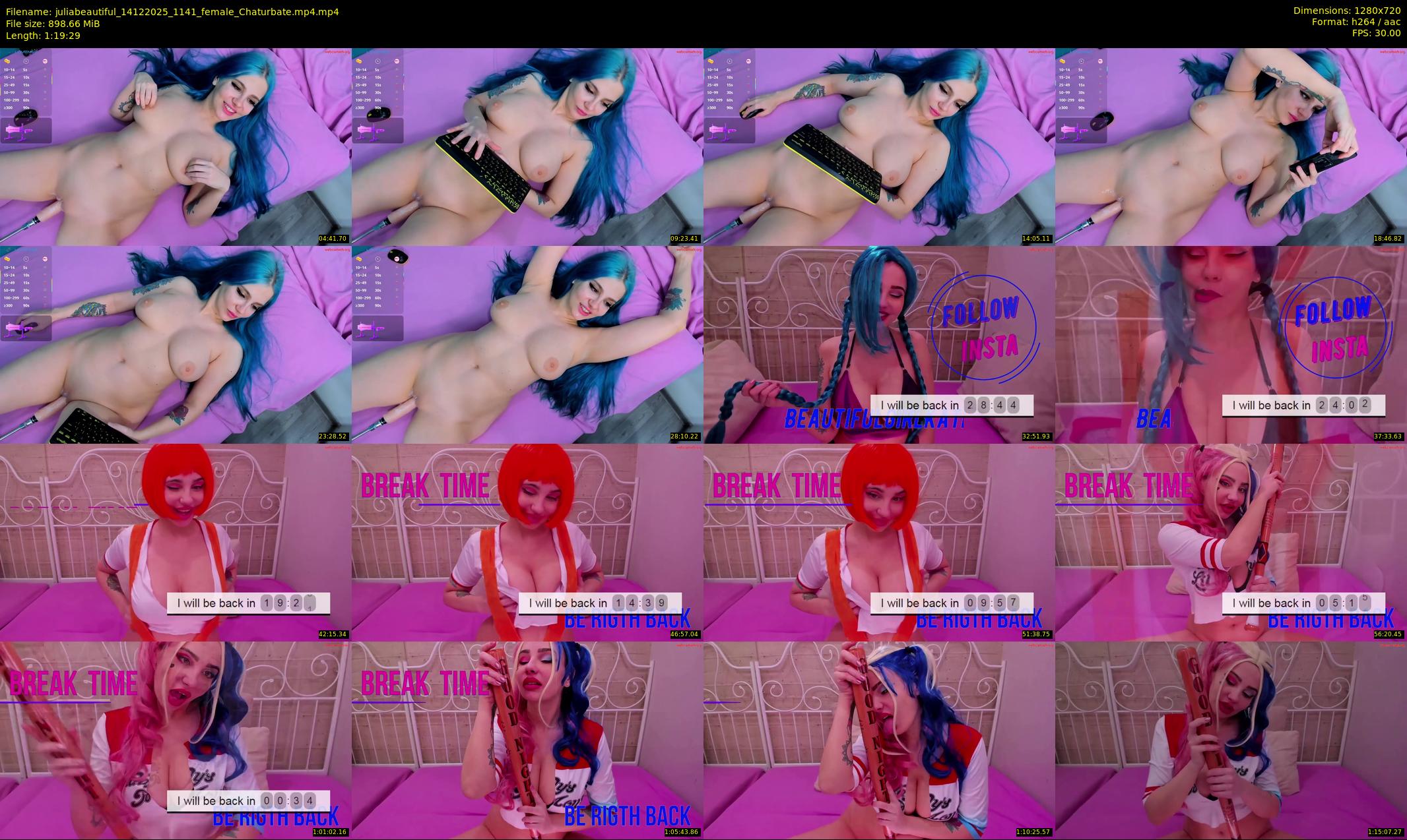 juliabeautiful — 80 minute Chaturbate female cam show recording, 720p, Dec 14, 2025