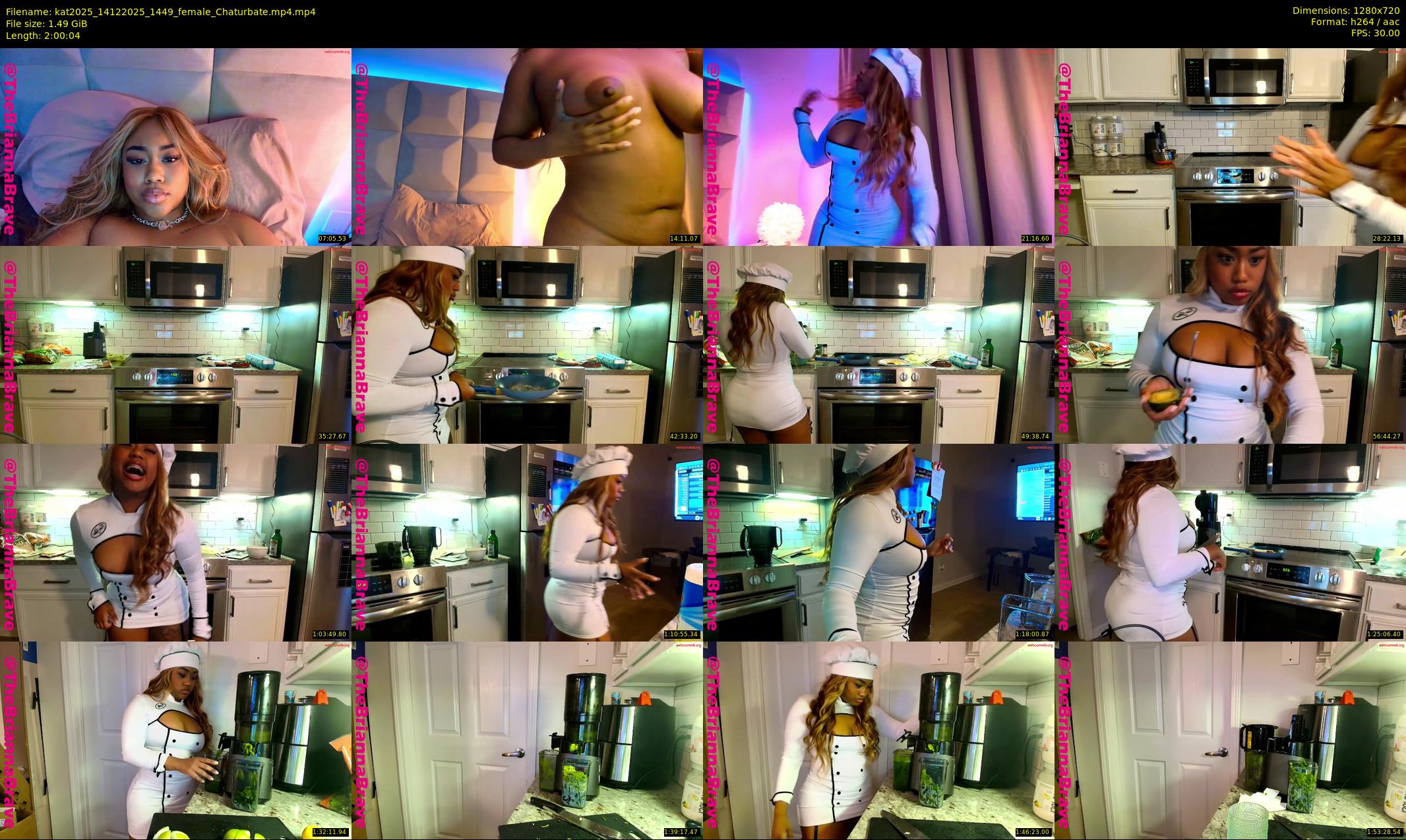 kat2025 — 121 minute Chaturbate female cam show recording, 720p, Dec 14, 2025
