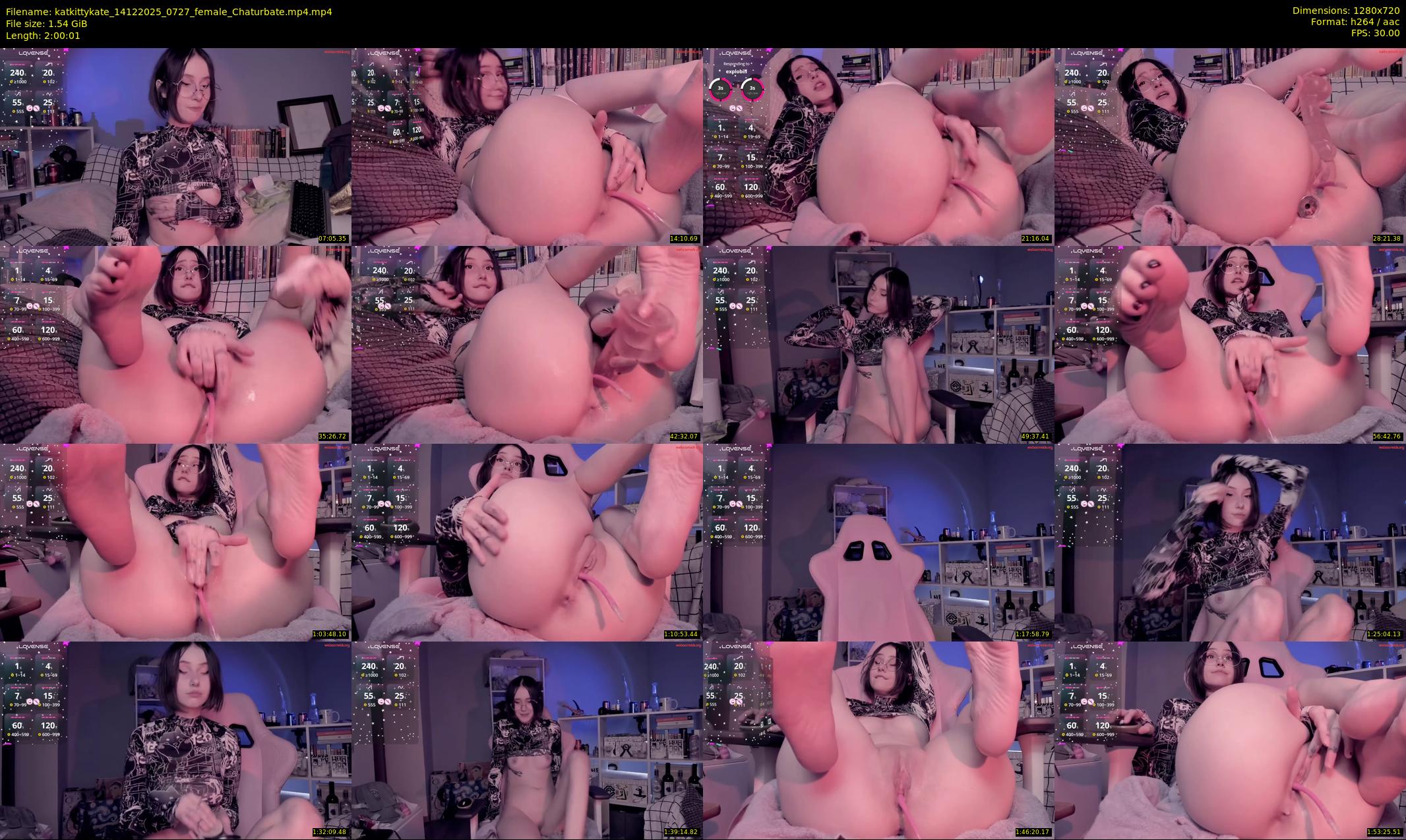 katkittykate — 121 minute Chaturbate female cam show recording, 720p, Dec 14, 2025