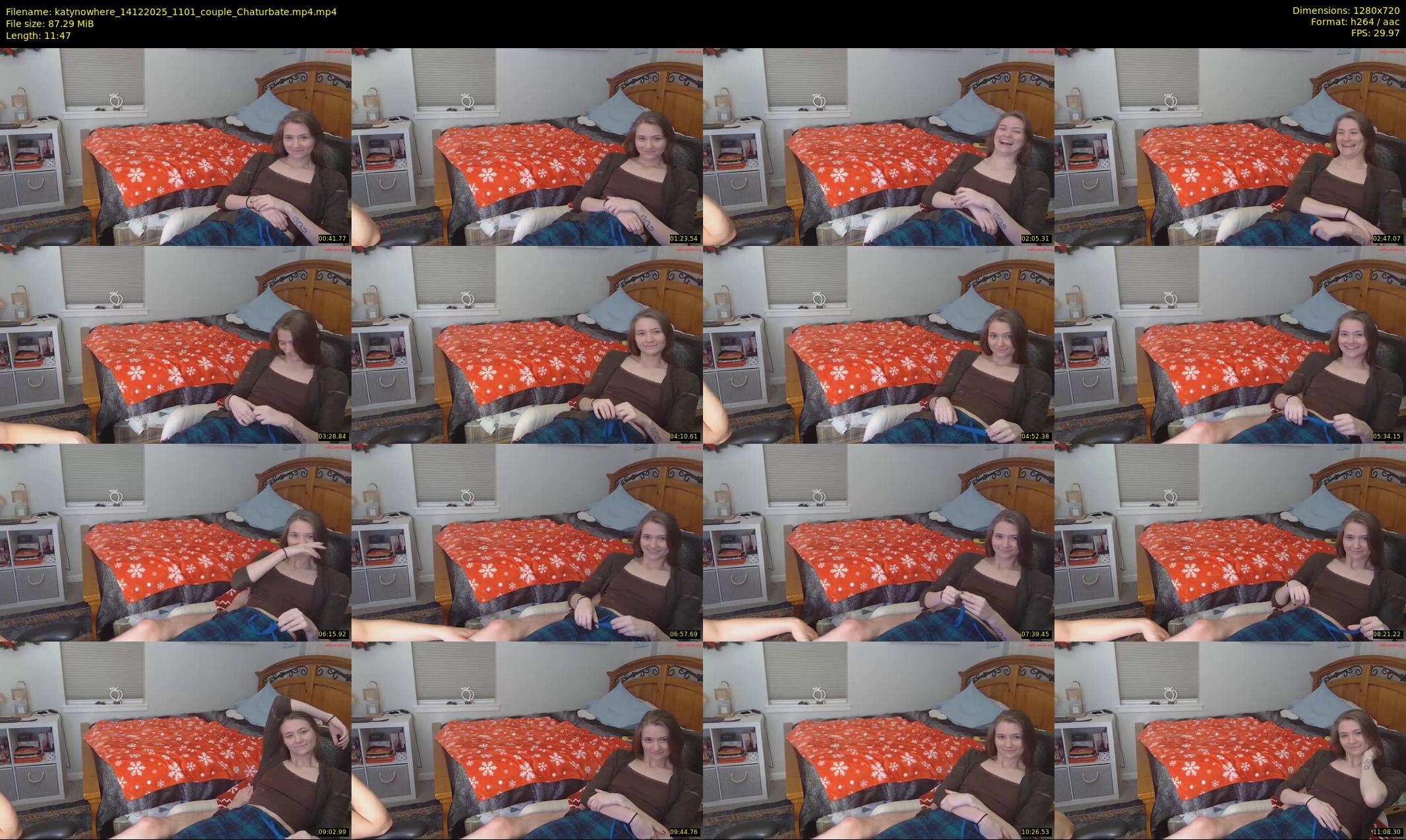 katynowhere — 12 minute Chaturbate female cam show recording, 720p, Dec 14, 2025