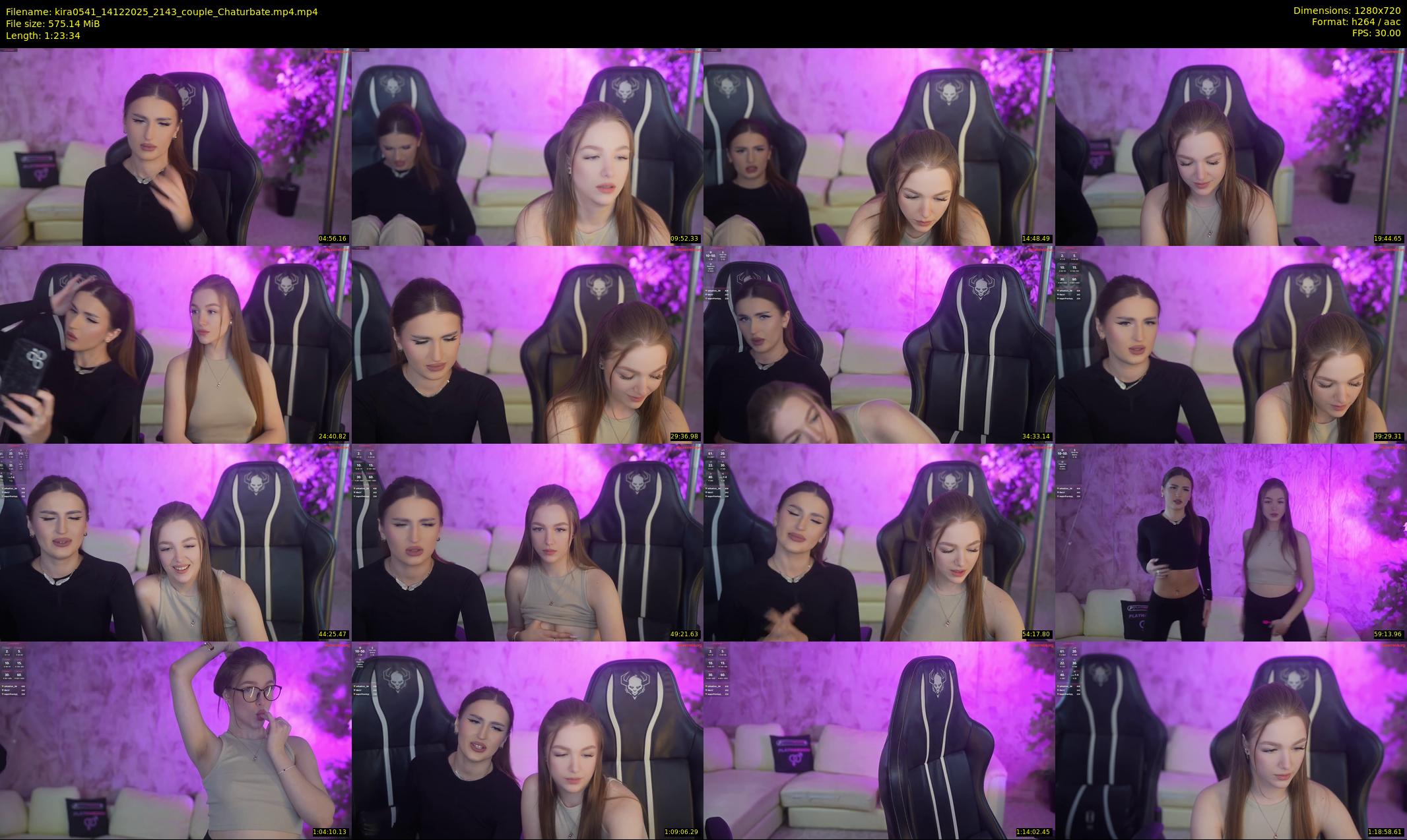 kira0541 — 84 minute Chaturbate couple cam show recording, 720p, Dec 14, 2025
