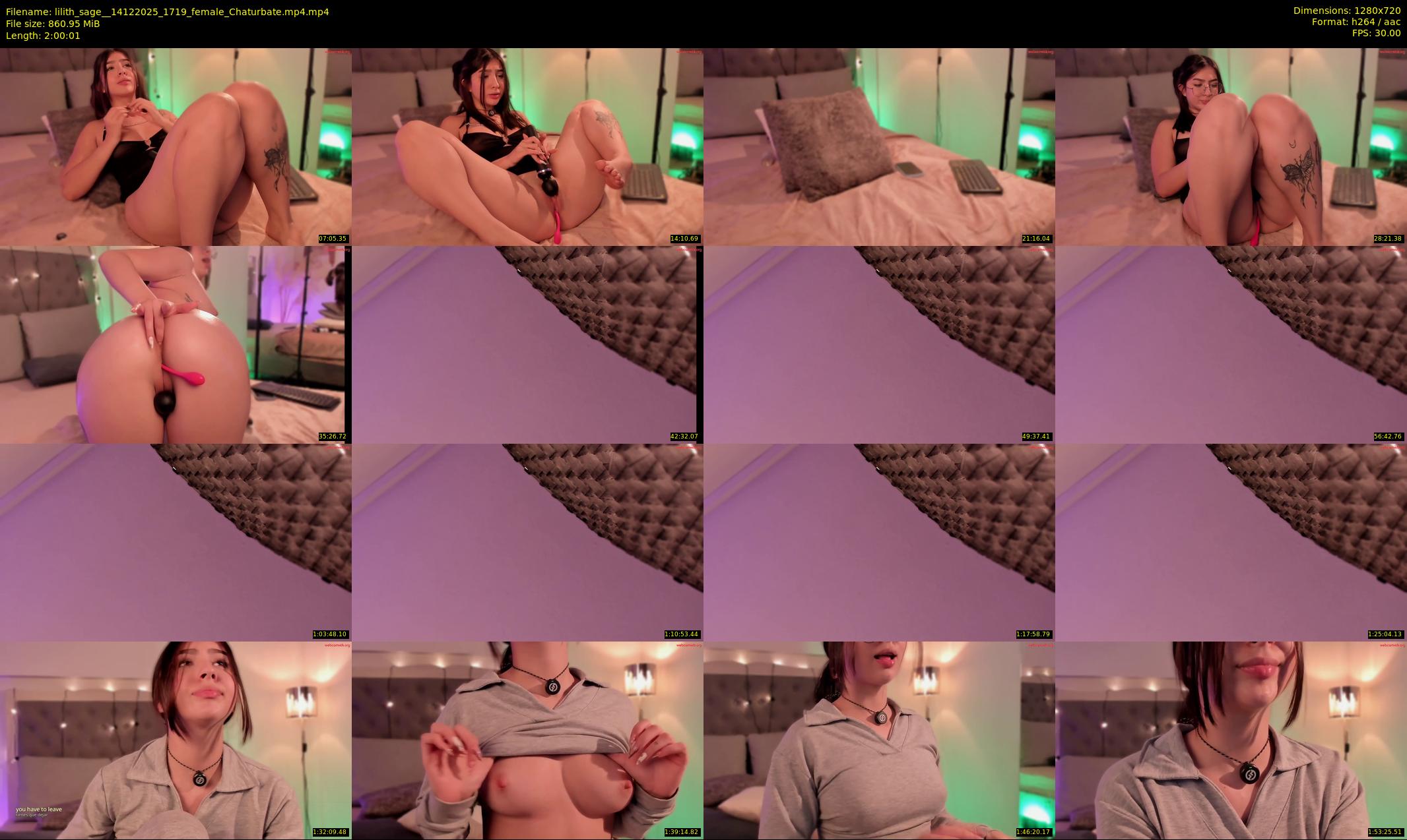 lilith_sage_ — 121 minute Chaturbate female cam show recording, 720p, Dec 14, 2025