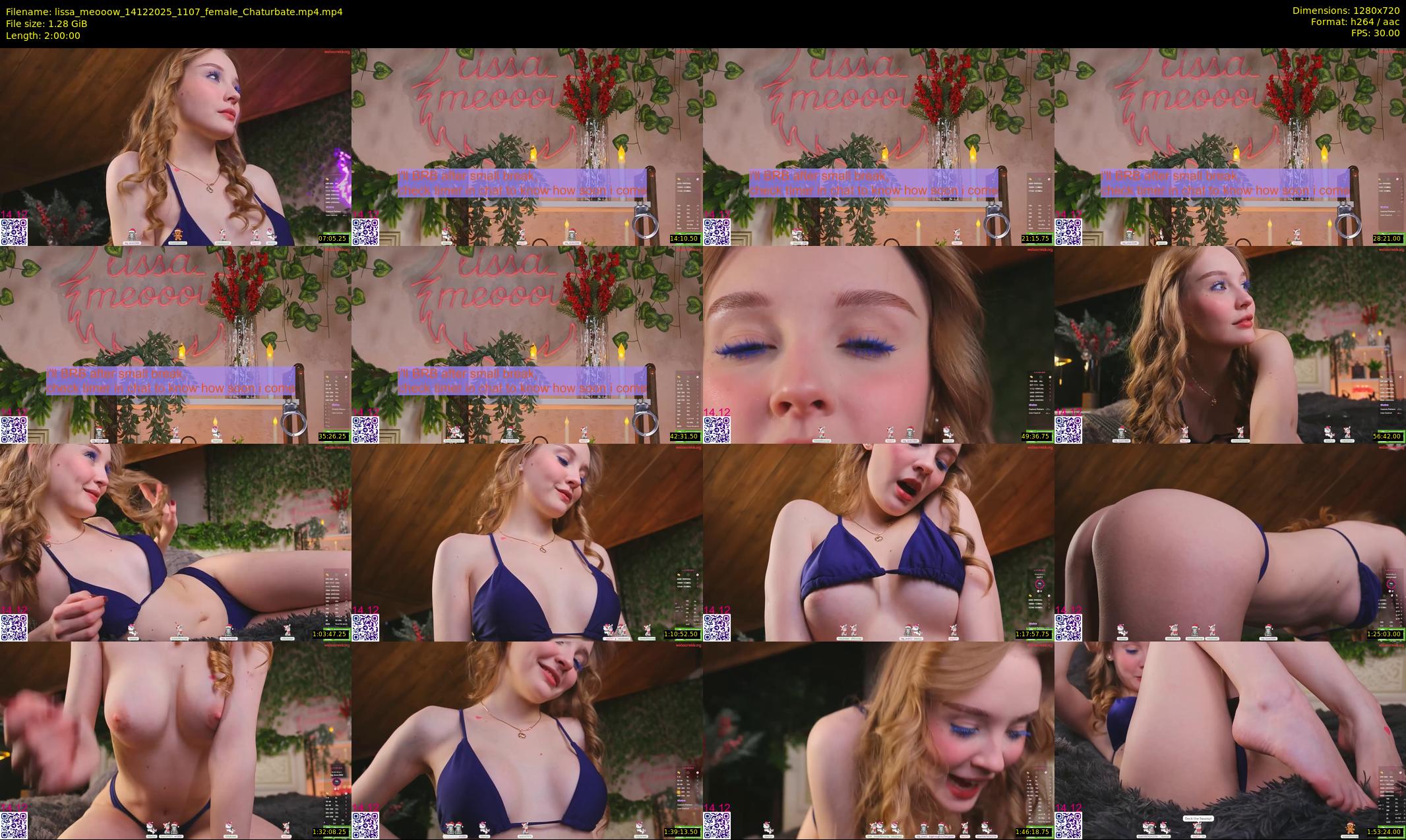 lissa_meooow — 120 minute Chaturbate female cam show recording, 720p, Dec 14, 2025