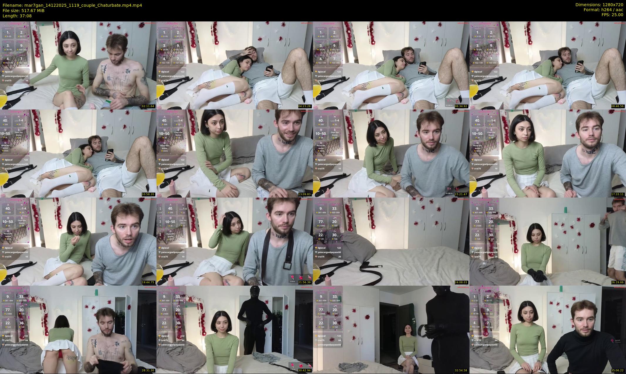mar7gan — 38 minute Chaturbate couple cam show recording, 720p, Dec 14, 2025