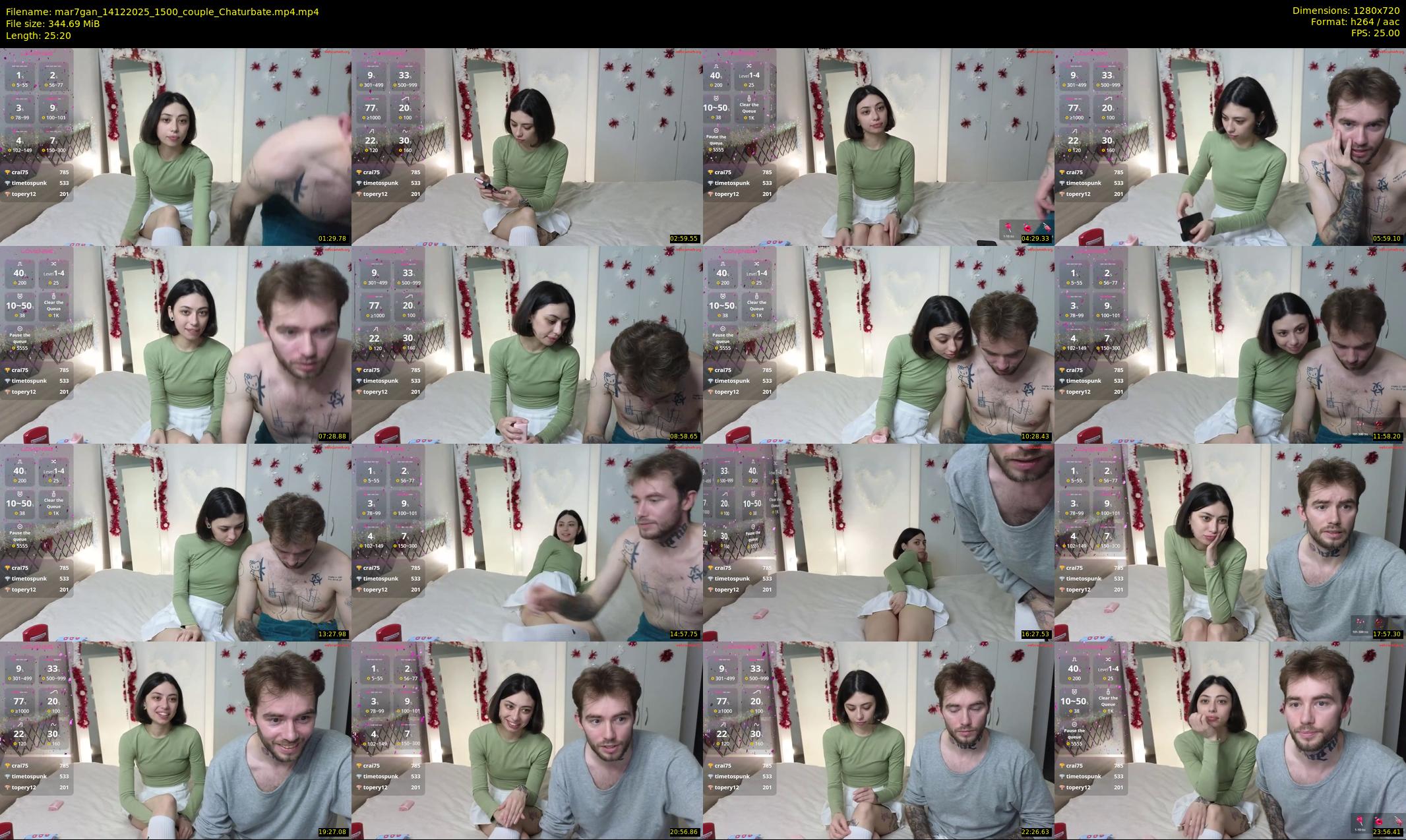 mar7gan — 26 minute Chaturbate couple cam show recording, 720p, Dec 14, 2025
