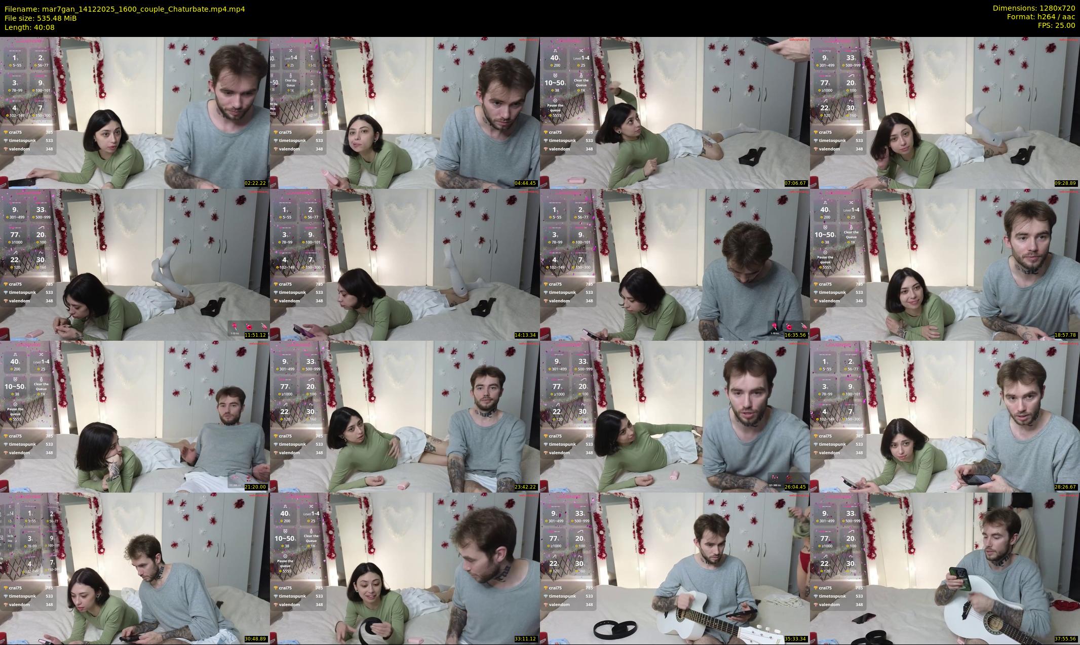 mar7gan — 41 minute Chaturbate couple cam show recording, 720p, Dec 14, 2025