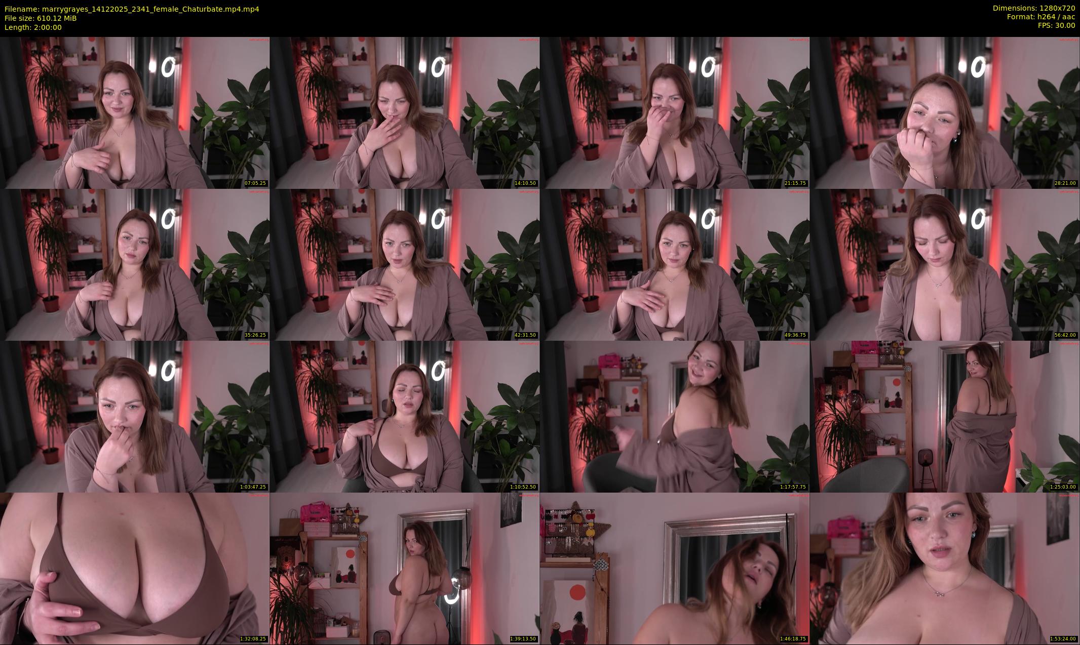 marrygrayes — 120 minute Chaturbate female cam show recording, 720p, Dec 14, 2025